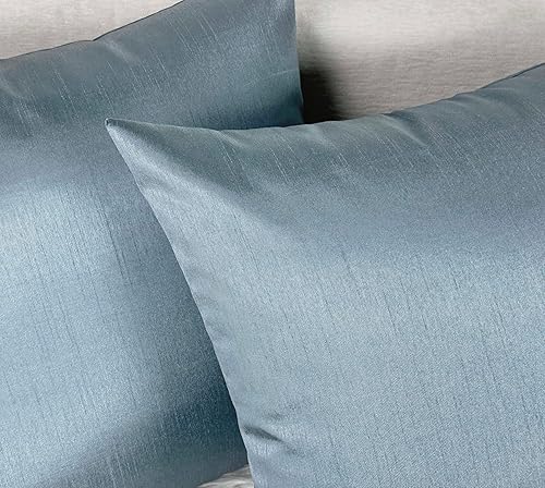 Vista 28 de Aiking Home - Funda de almohada de seda sintética, cierre de cremallera, juego de 2