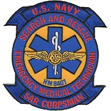 SAR Search and Rescue Corpsman EMT Air Ambulance Collectible Novelty Patch Color