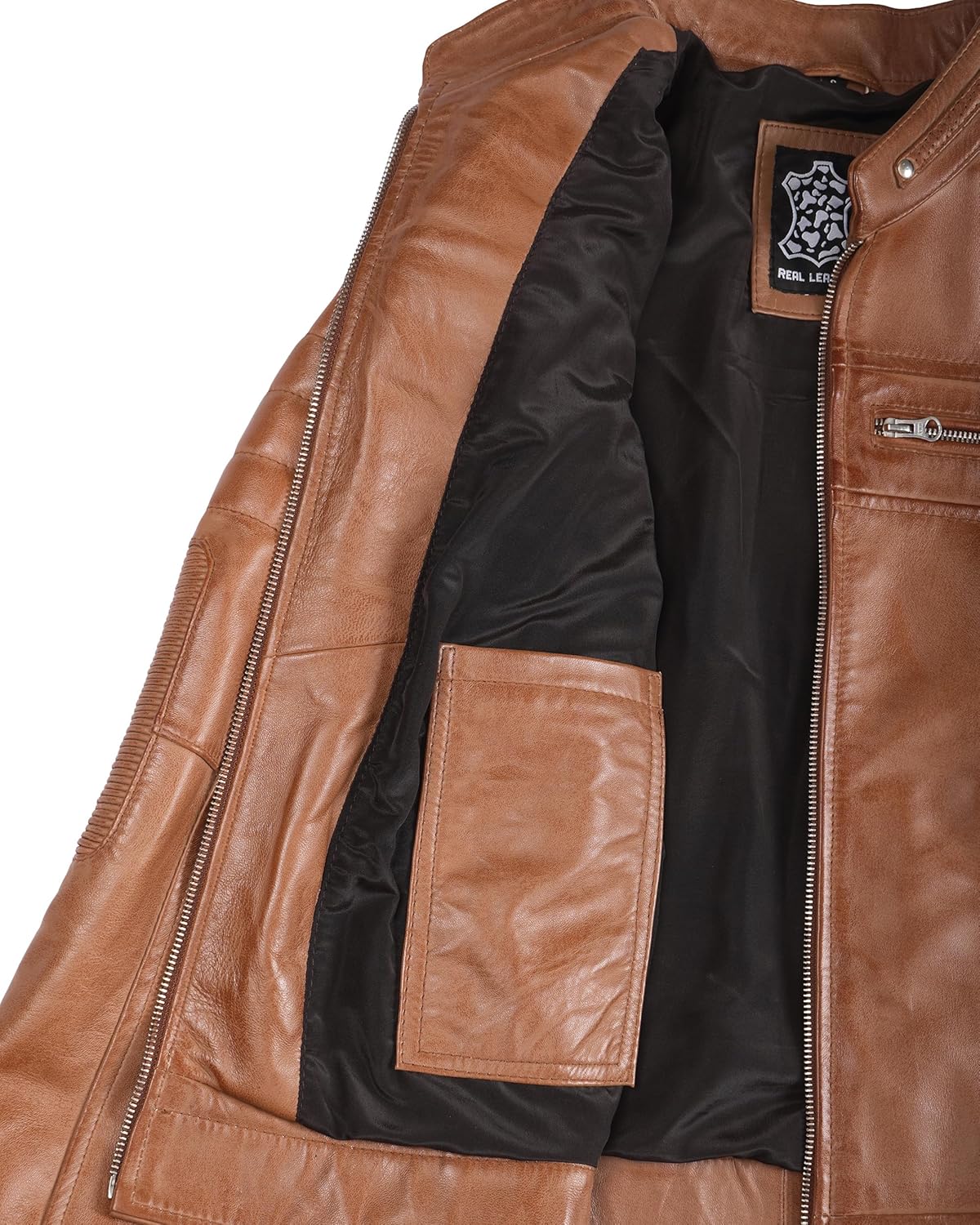 Decrum Leather Jacket Women - Stylish Casual Real Lambskin Leather Jackets for Women - Image 5