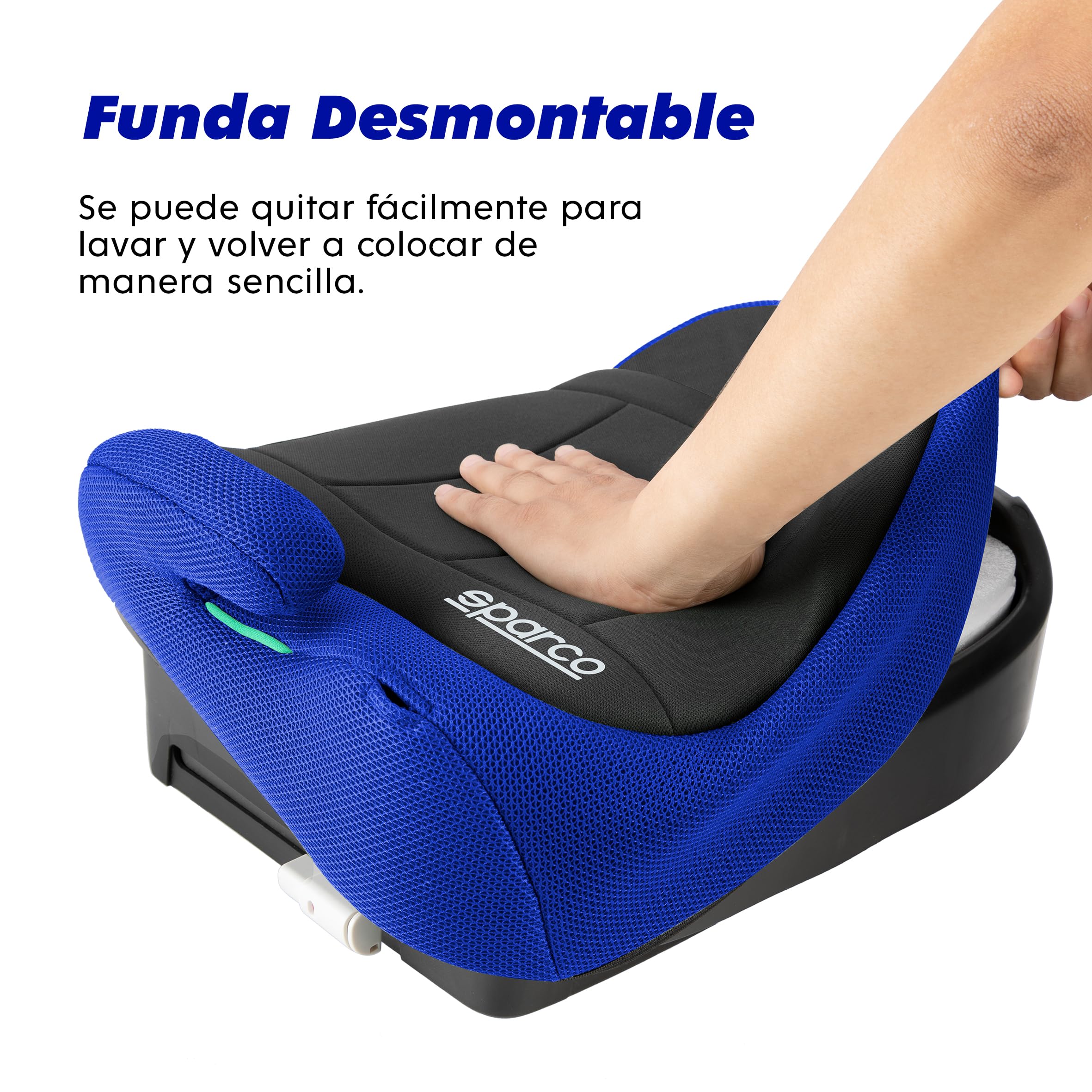 Sparco F100KI Nero Blu Rialzo con Schienale