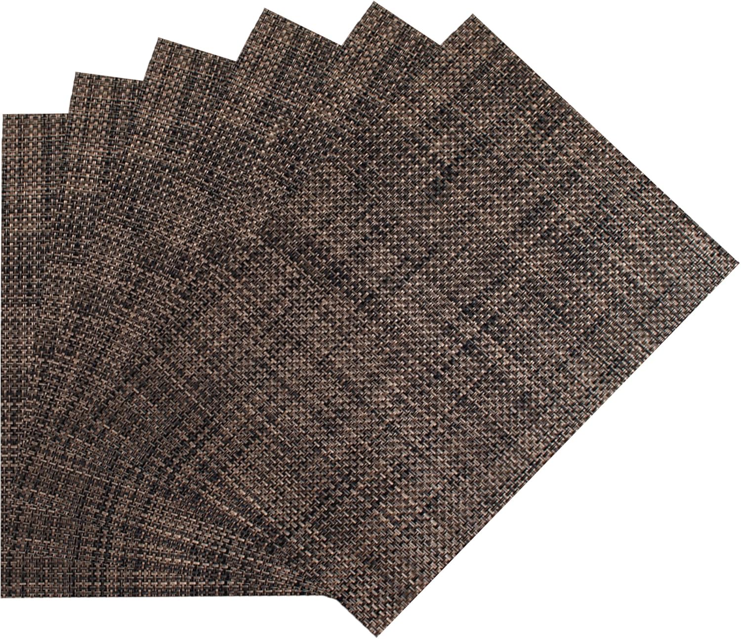 Suреr Brаndѕ Benson Mills Woven Vinyl Placemats (Almond, 13" X 18" Set of 6)
