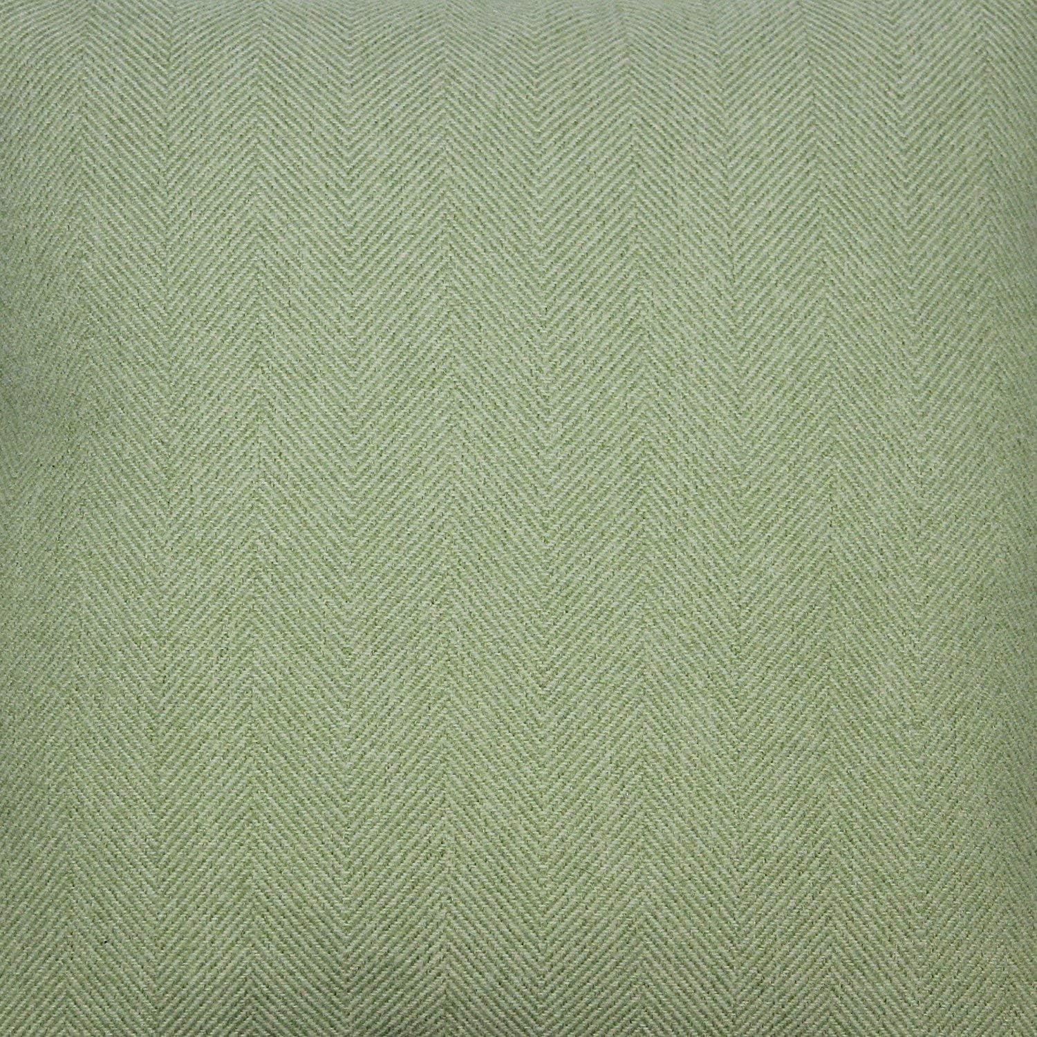 McAlister TextilesGreen & Grey Luxury Unfilled Fabric Doorstop Herringbone Design Machine Washable Decorative Material Door Stopper forDoors Patios Windows - 8x7 Inches
