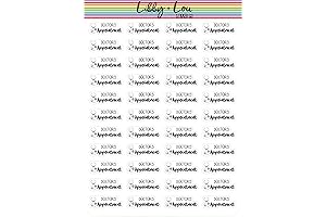 Doctors Appointment Scheduling Stickers for Effortless Planning : Set of 296 Chic...