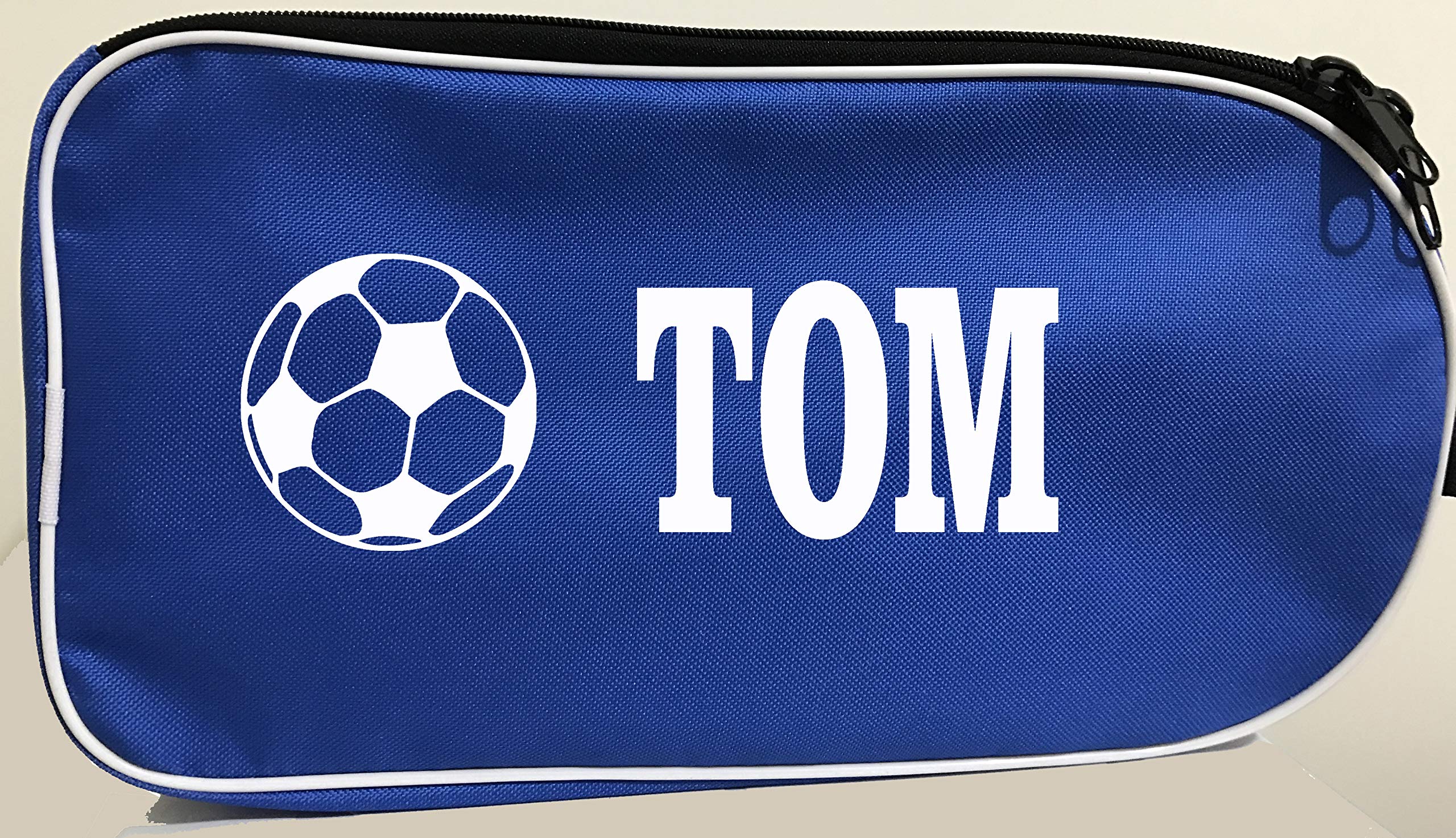 PROSTYLE SPORTS Personalised Football Boot Bag, Shoes bag (Blue) (Football with Name)