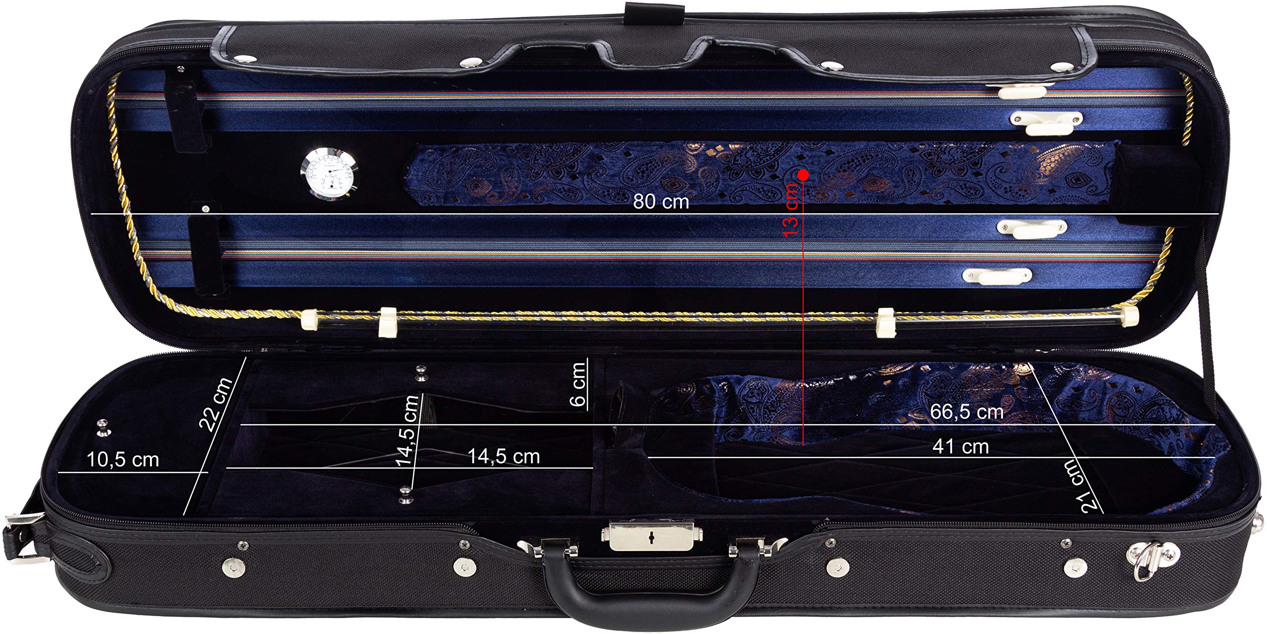 Custodia per violino di legno Lord 4/4 navy blue M-Case