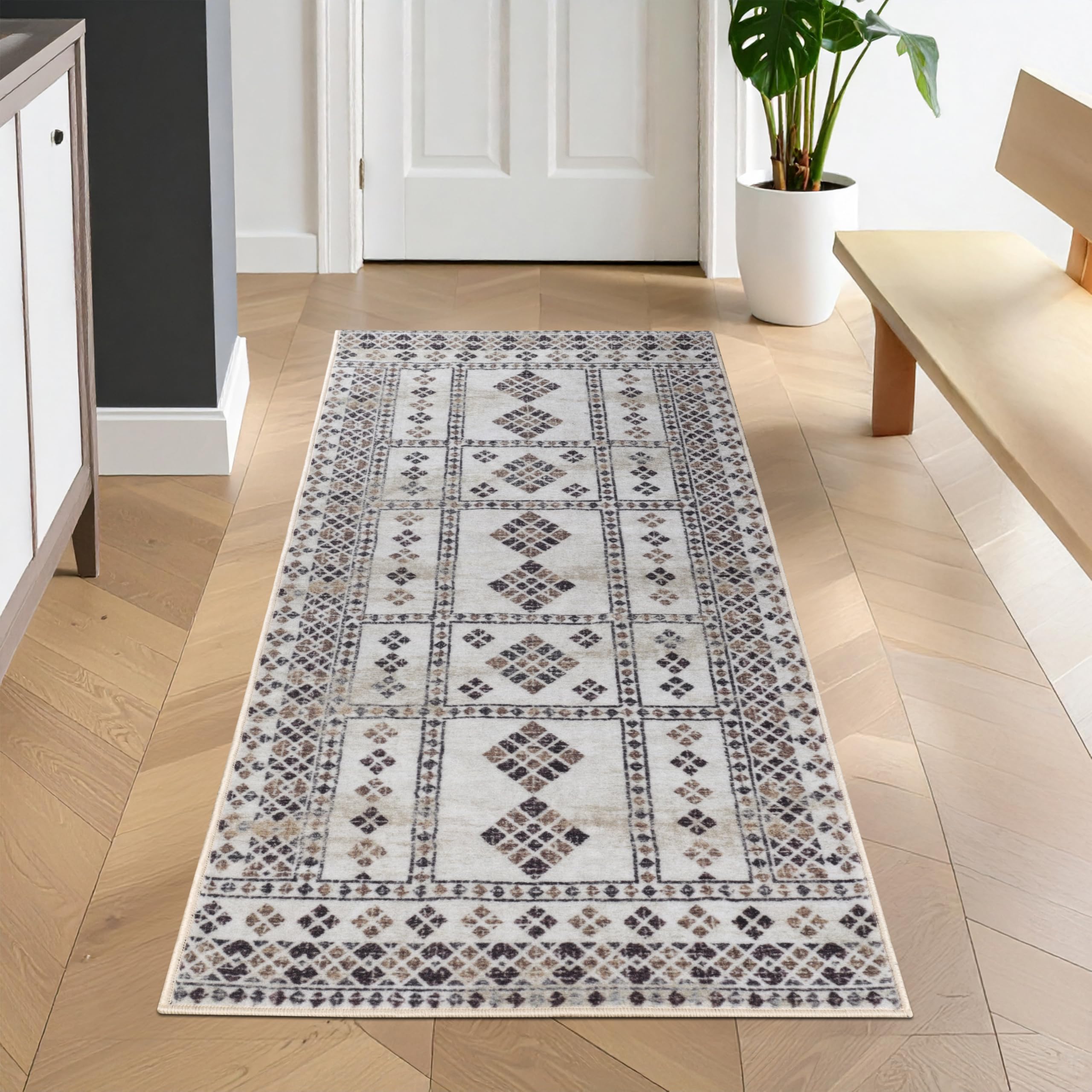 Tapis de couloir en nylon durable avec dos en coton haute qualité