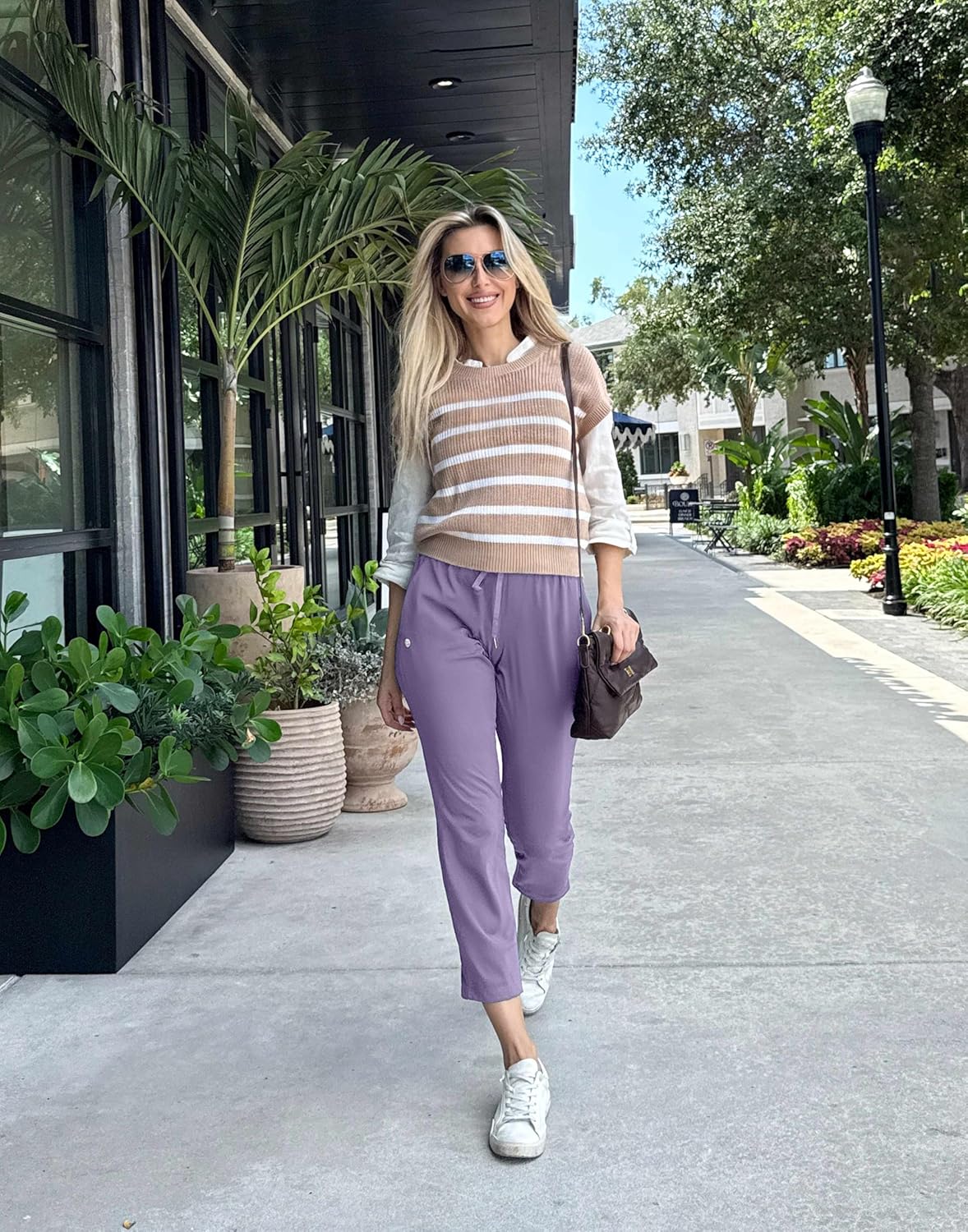 G Gradual Women's Pants with Deep Pockets 7/8 Stretch Ankle Sweatpants for Golf, Athletic, Lounge, Travel, Work - Image 3