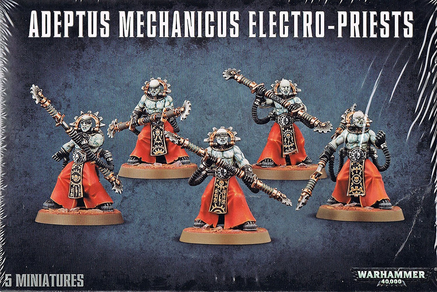 GAMES WORKSHOP 99120116009" Warhammer 40,000" Adeptus Mechanicus Electro-Priests Action Figure
