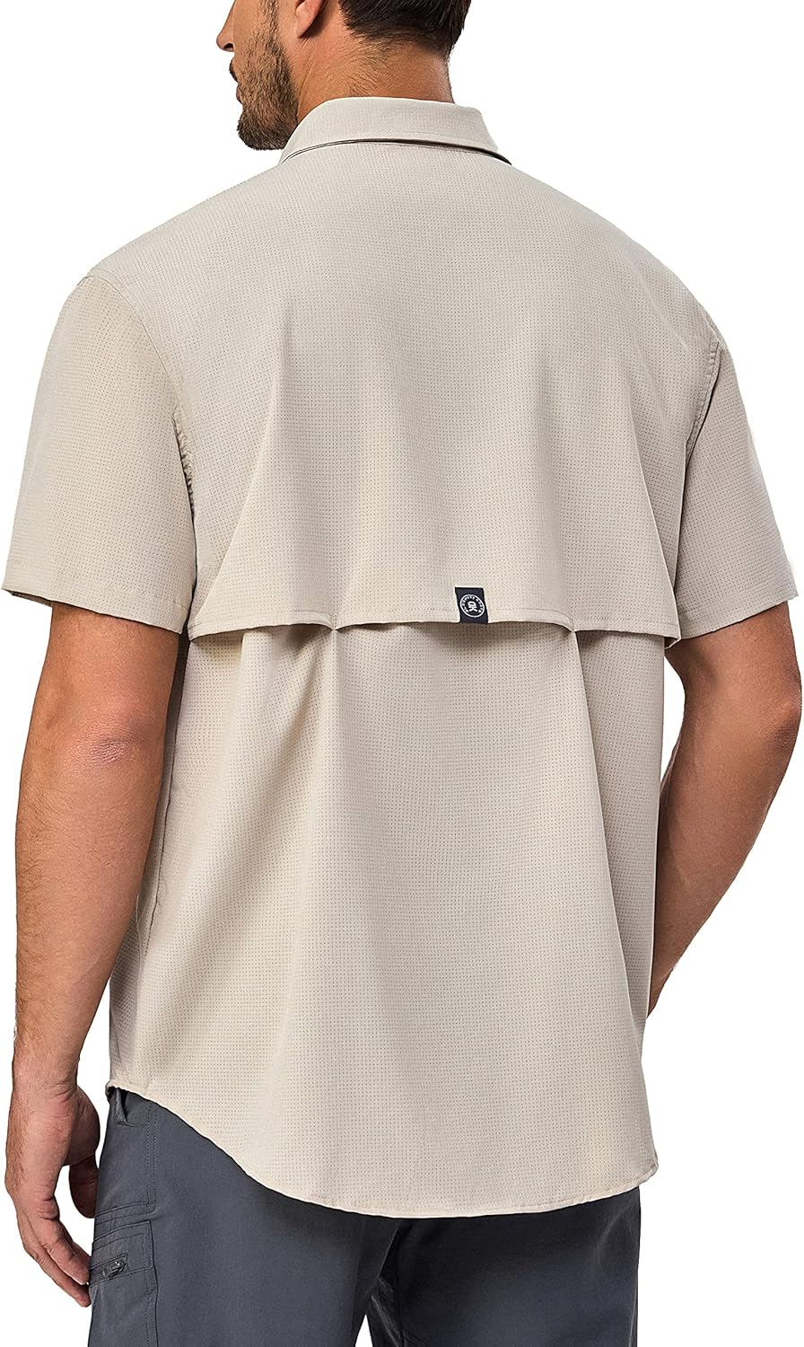 Little Donkey Andy Men's Lightweight UPF 50+ Short Sleeve Shirt, Breathable Fishing Hiking Shirt, Air-Holes Tech - Image 2