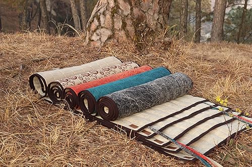 Miniatura 4 de Esterilla de yoga orgánica de cáñamo, 100% hecha a mano, respetuosa con el medio ambiente, natural y biodegradable, esterilla de yoga multiusos