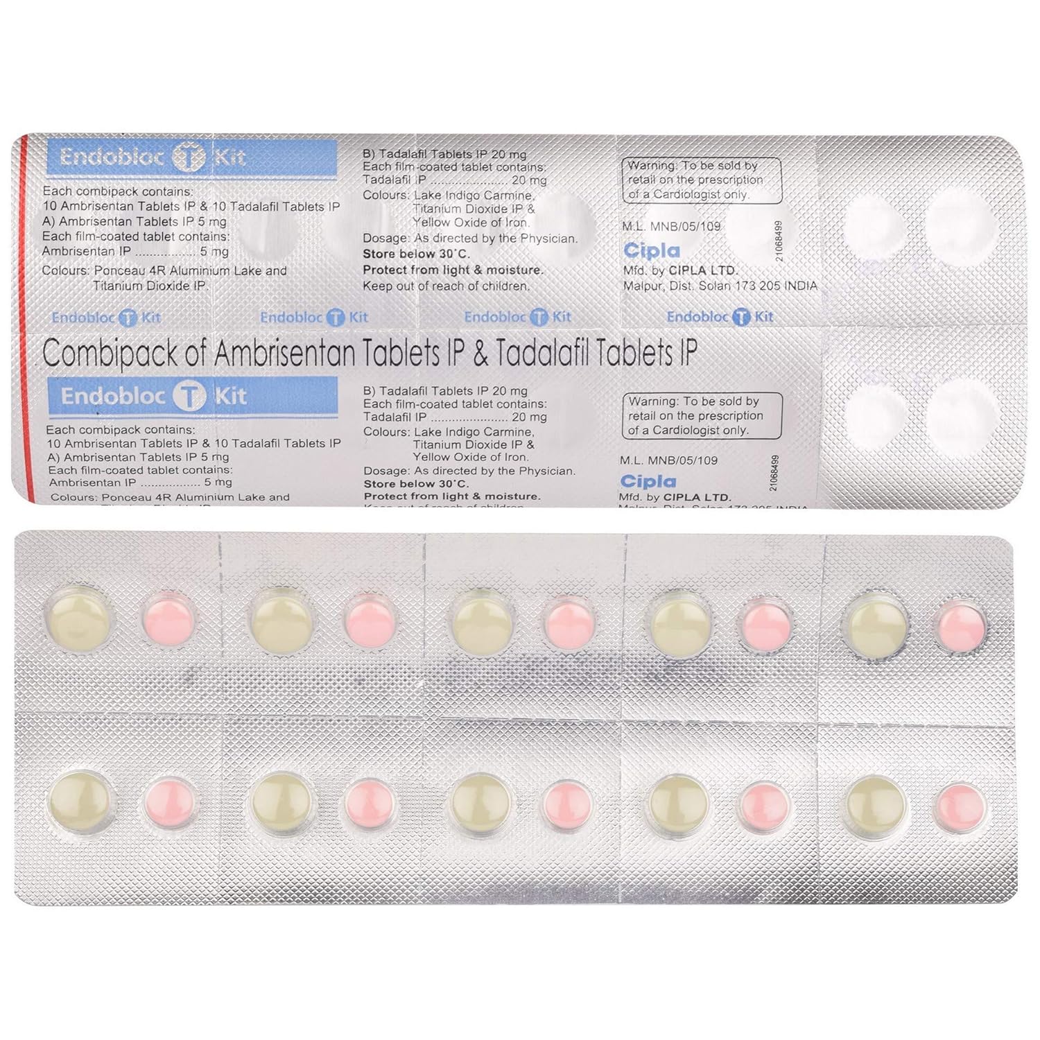 Endobloc T Kit Strip of 20 Tablets Amazon.in Health & Personal Care