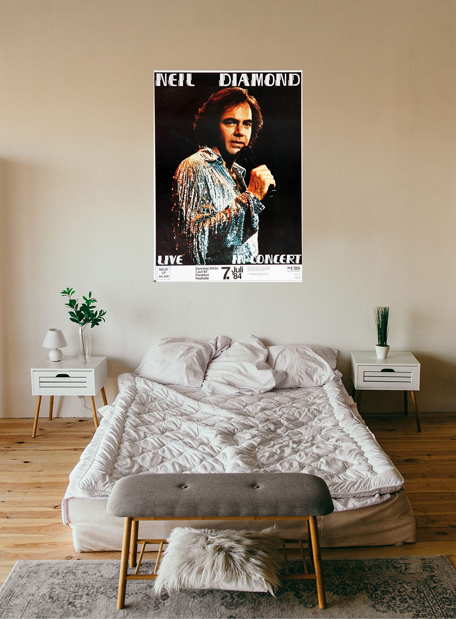 Premium Poster/Plakat | DIN A1 | Wanddeko | Live Konzert Veranstaltung » Neil Diamond - Live In Concert, Frankfurt 1984 «