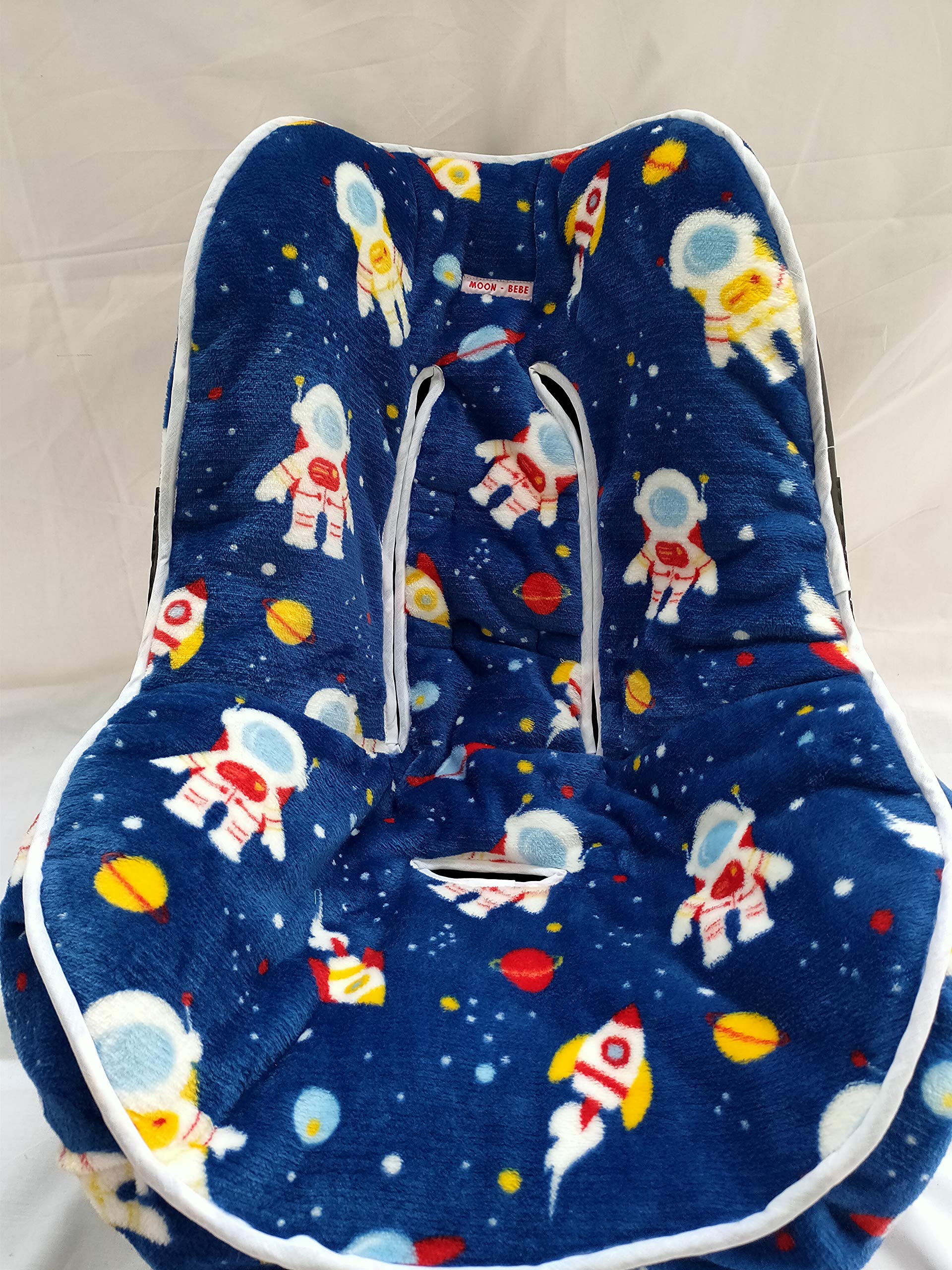 moon-bebe Funda Universal acolchada para Portabebe y silla de coche grupo 0 (AZUL)