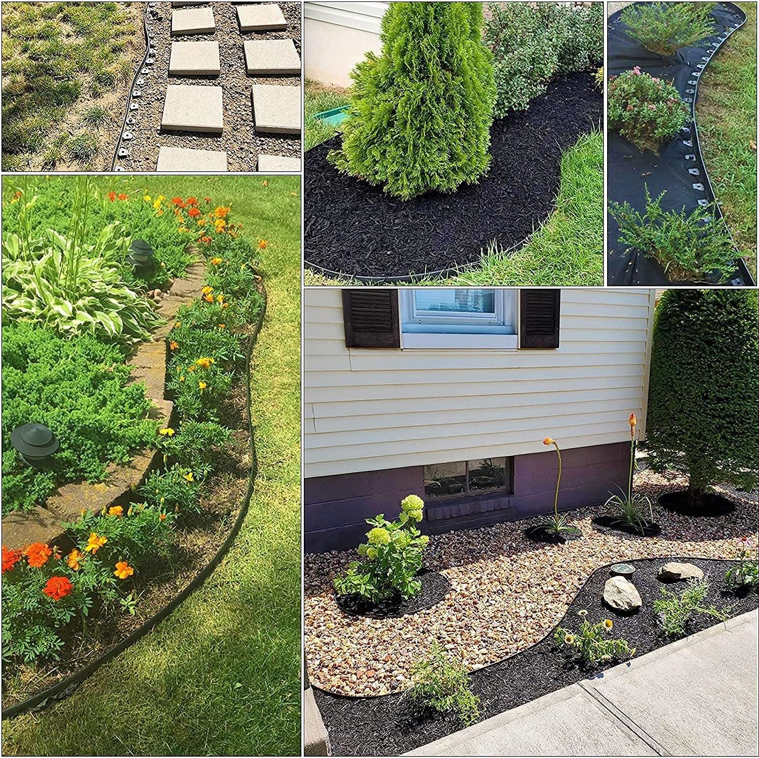 Meboyz Lot De 60 Clous De Bordure En Plastique De 20,3 Cm, Piquets