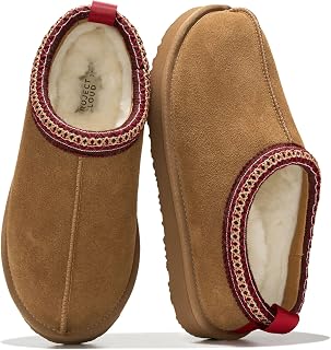 Project Cloud 100% Genuine Leather Shearling Womens Slippers for Women