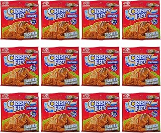 Ajinomoto Crispy Fry Breading Mix Original Flavor, 62 grams (Pack of 12) in Intfeast Packaging
