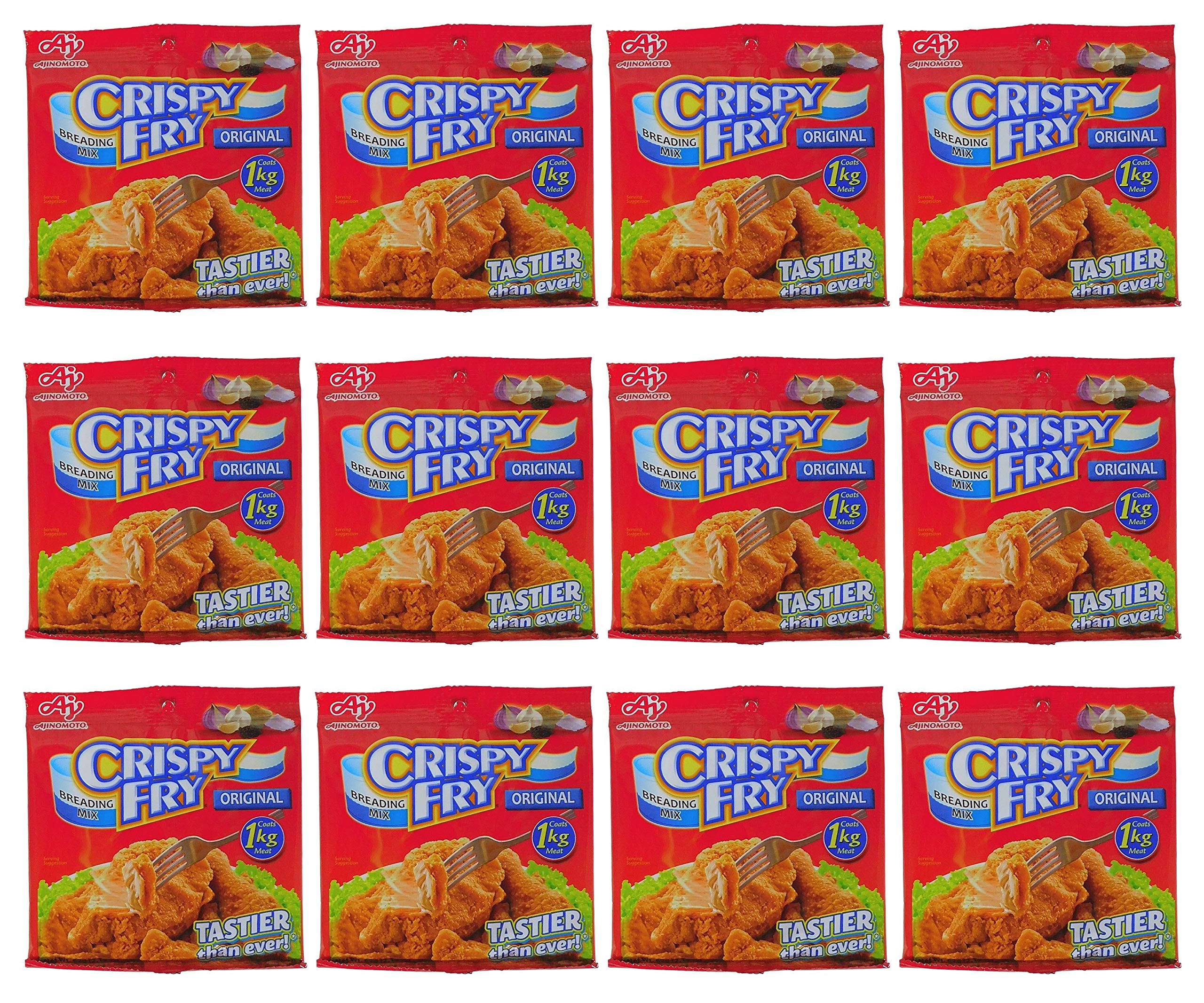 Ajinomoto Crispy Fry Breading Mix Original Flavor, 62 grams (Pack of 12) in Intfeast Packaging