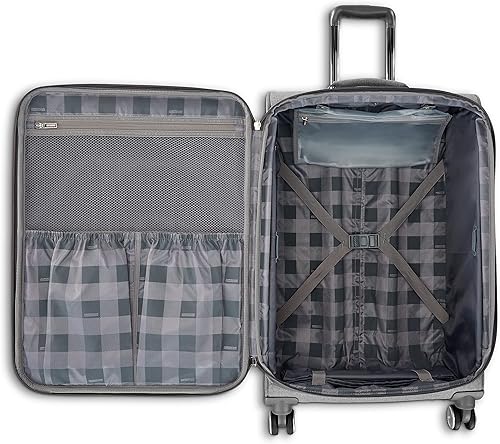 Vista 6 de AMERICAN TOURISTER Whim Softside - Maleta expandible con ruedas giratorias, Gris (Dove Grey), Juego de 2 piezas (maleta de manomediana), Whim
