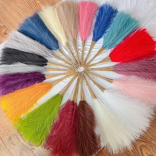 Miniatura 2 de Hierba de las pampas, 21.7 in de hierba de las pampas esponjosa, decoración bohemia, flor falsa, caña simulada, boda, fiesta, decoración del hogar,