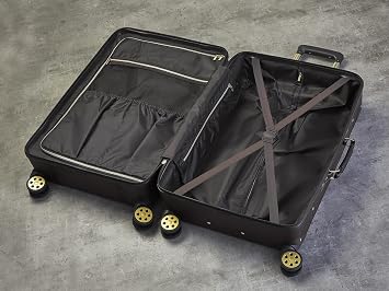 Rock Vintage Small 32L Hard Shell Suitcase - Burgundy