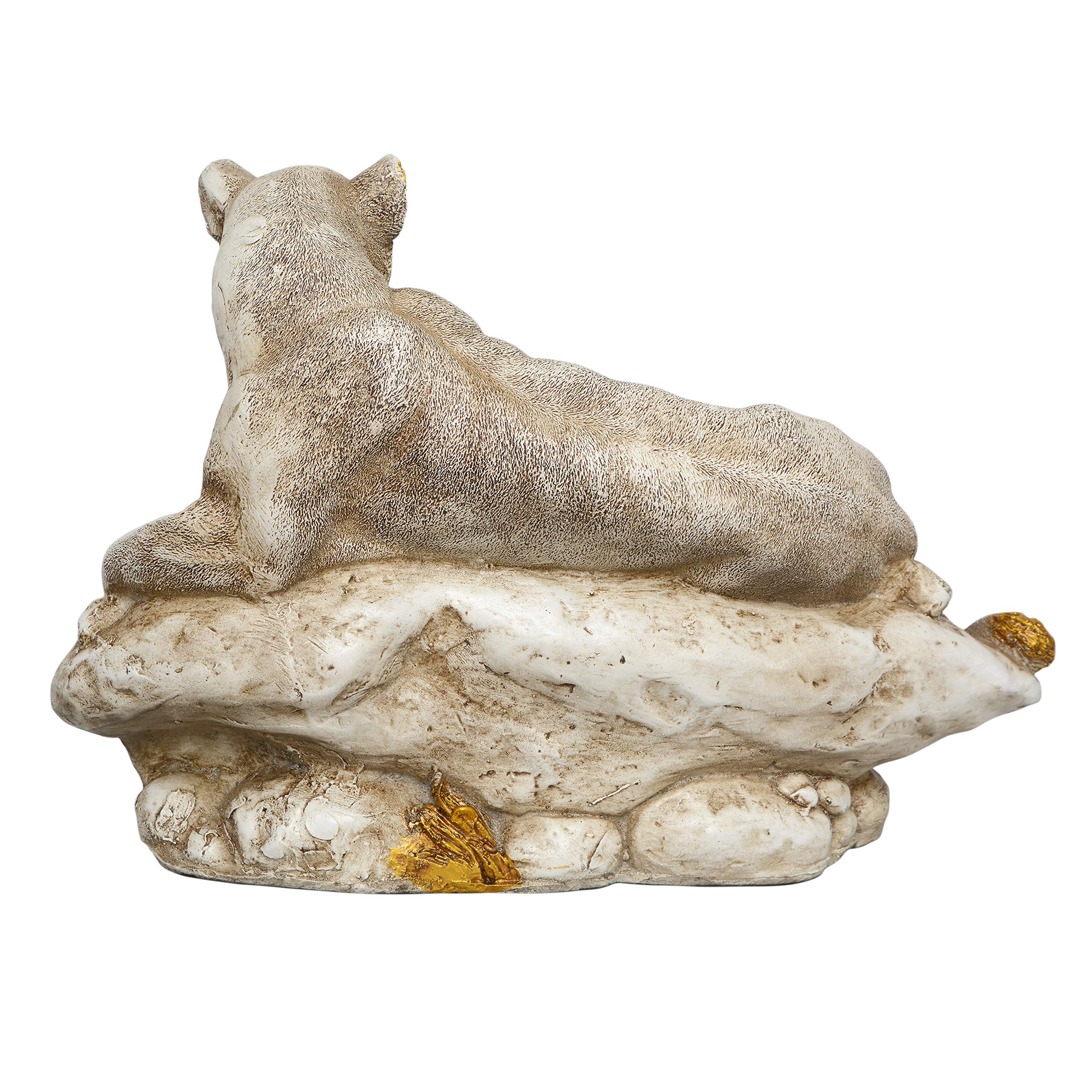 AONA Polyresin Lion Family Home Decor Action Showpiece(Multicolor,11 Inch) 1