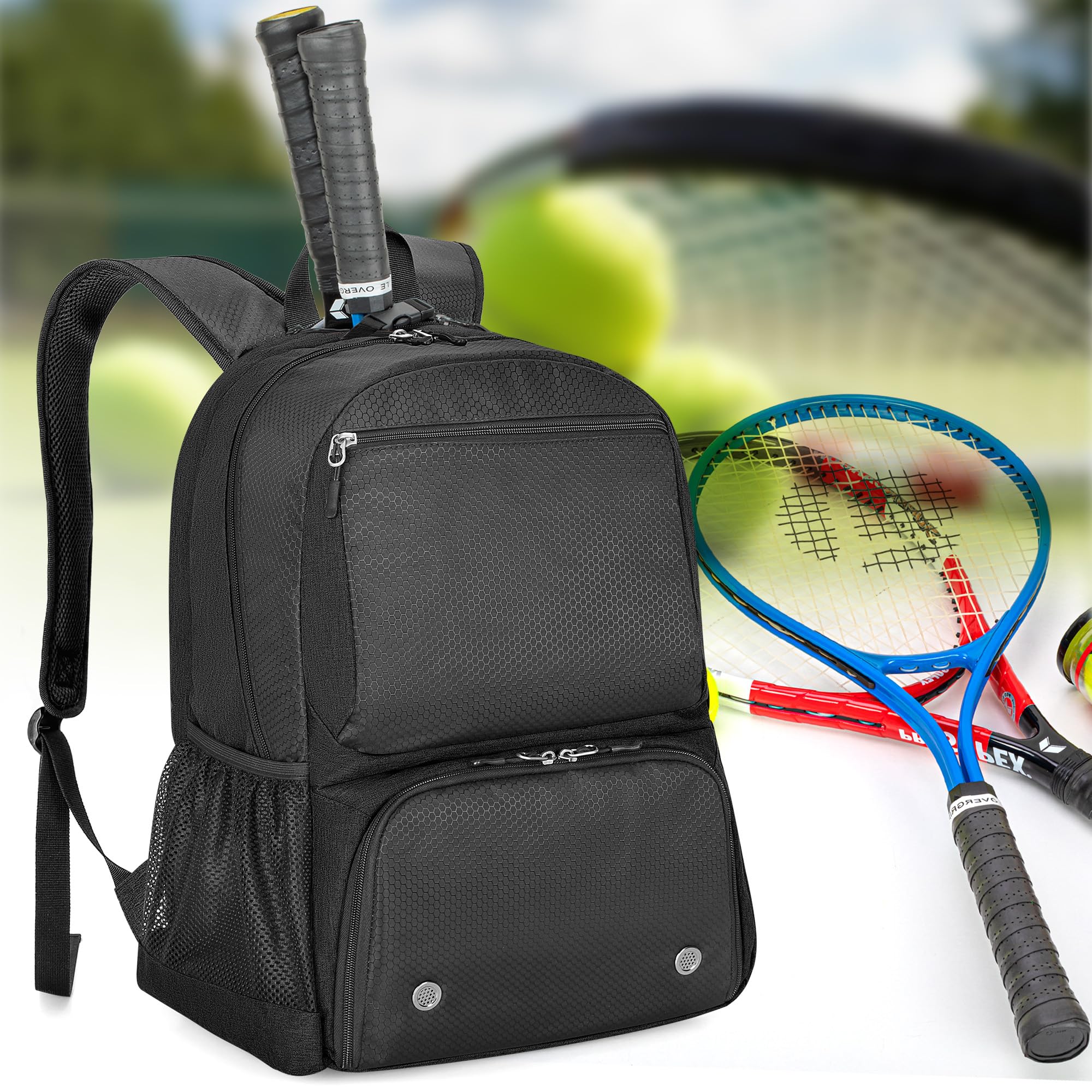 2 Raquettes Sac à Dos De Raquette De Tennis Babolat Pour Homme Et Femme,compartiment à Chaussures,Wimbledon Sac Tennis Roland Garros