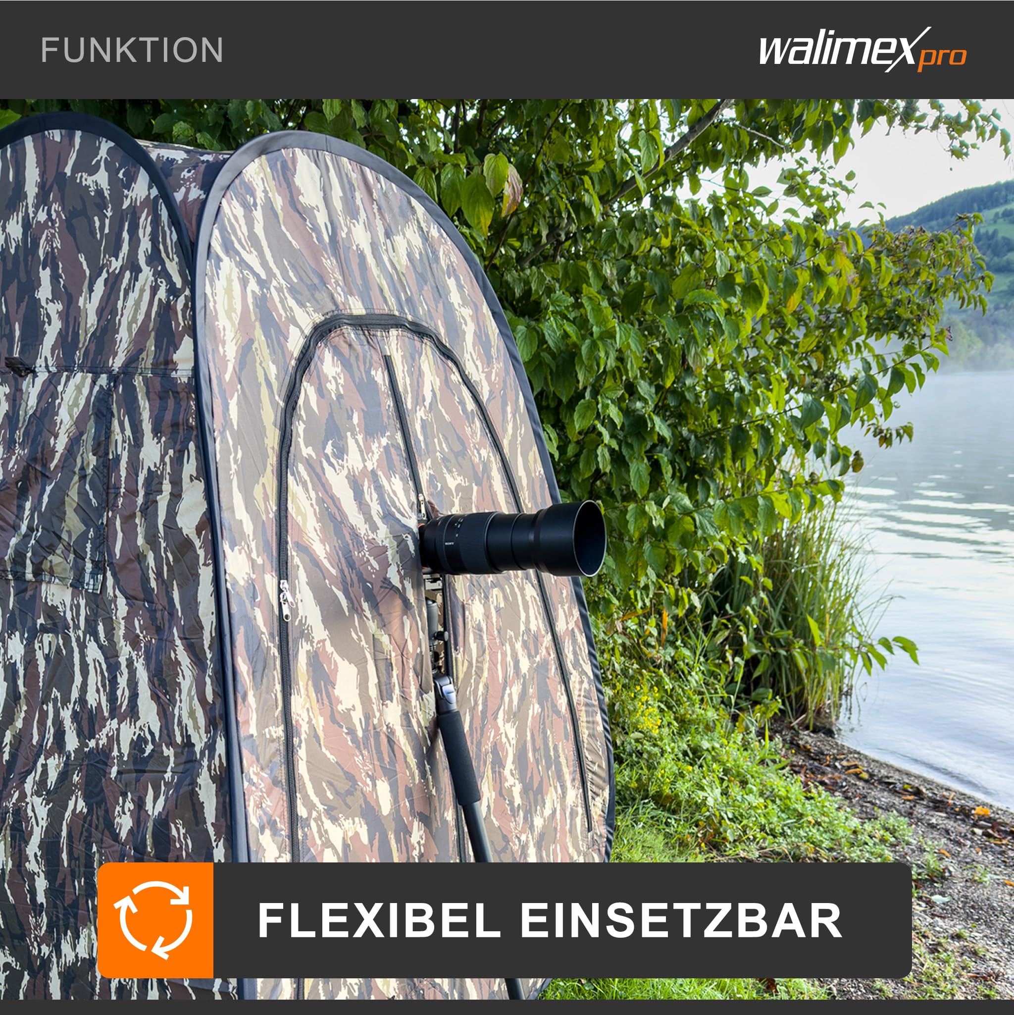 Walimex - Carpa Pop-UP con diseño de camuflaje