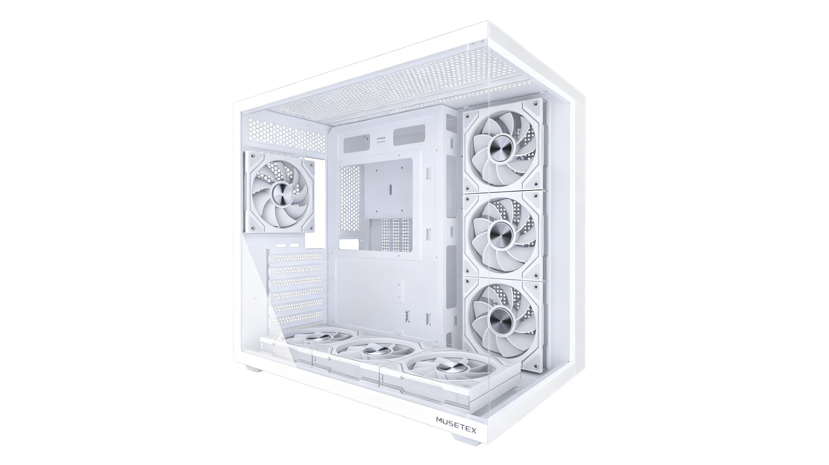 Amazon.com: MUSETEX Y6 PC Case, Pre-Installed 7 Infinity Mirror