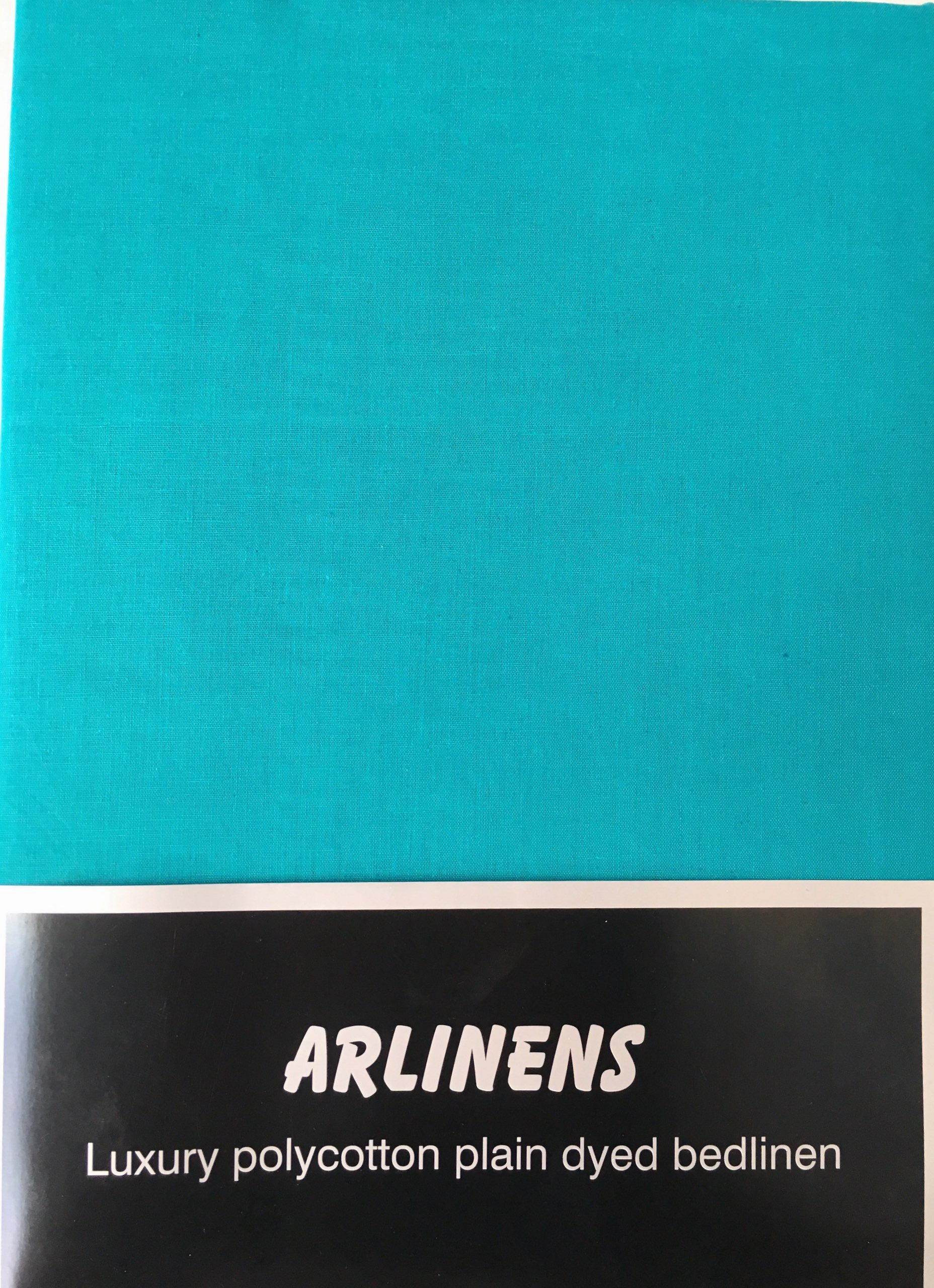 AR Textile Premium Quality Luxury Plain Dyed Poly Cotton Duvet/Quilt Cover in Single,Double,King, Super king Size, Non Iron, Easy Care Duvet Cover (Teal, Super King)