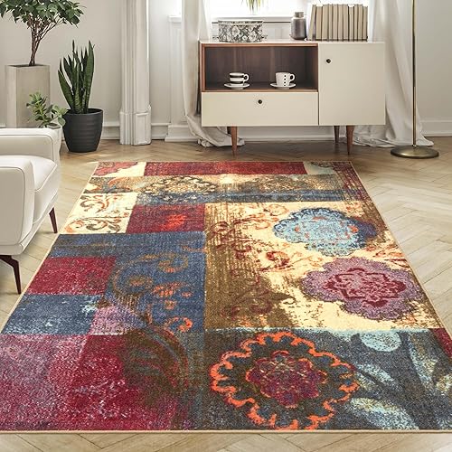 Miniatura 1 de Superior Alfombra antideslizante Emory para interiores, perfecta para sala de estar, dormitorio, granja, cocina, debajo de la mesa del comedor,