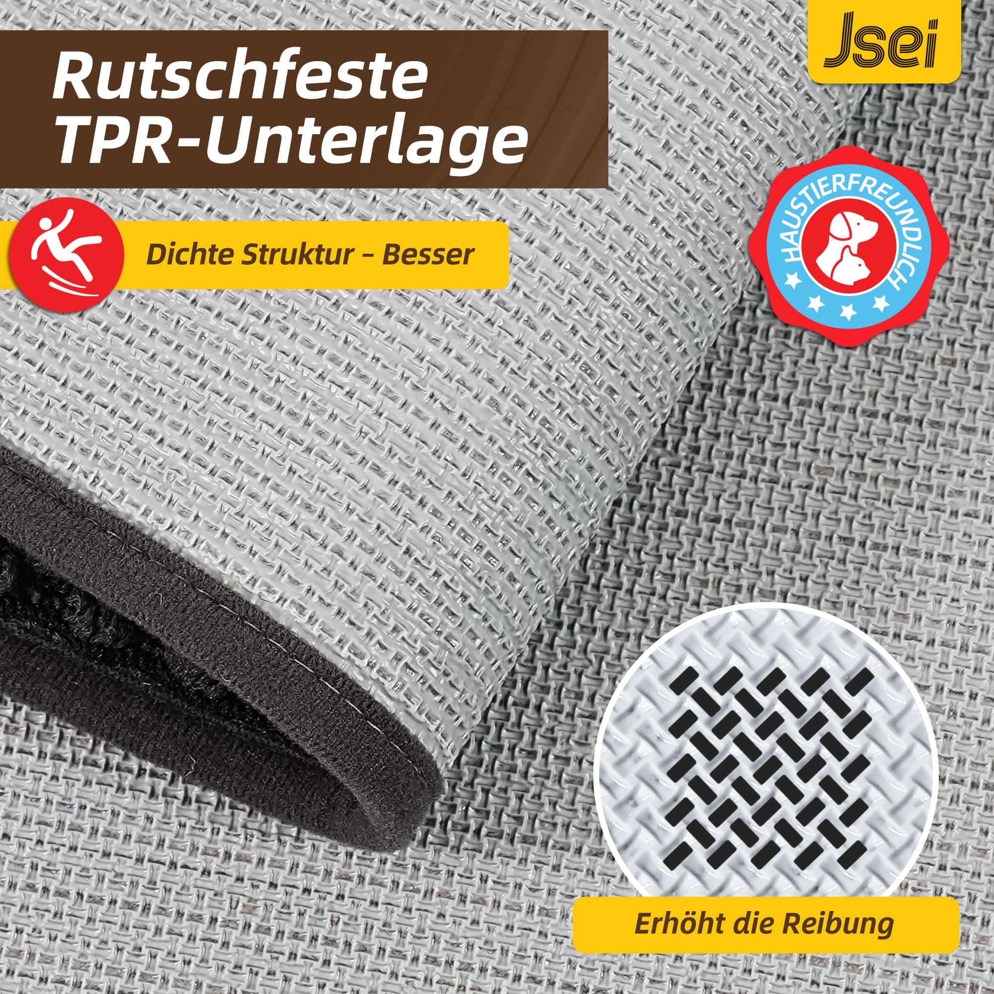 JSEI Fußmatte Innen 80 x 120 cm, Schmutzfangmatte rutschfest waschbar, Türmatte für Haustür Flur Eingang – Flacher Fußabtreter, Sauberlaufmatte für Küche & Wohnbereich, Dunkelgrau