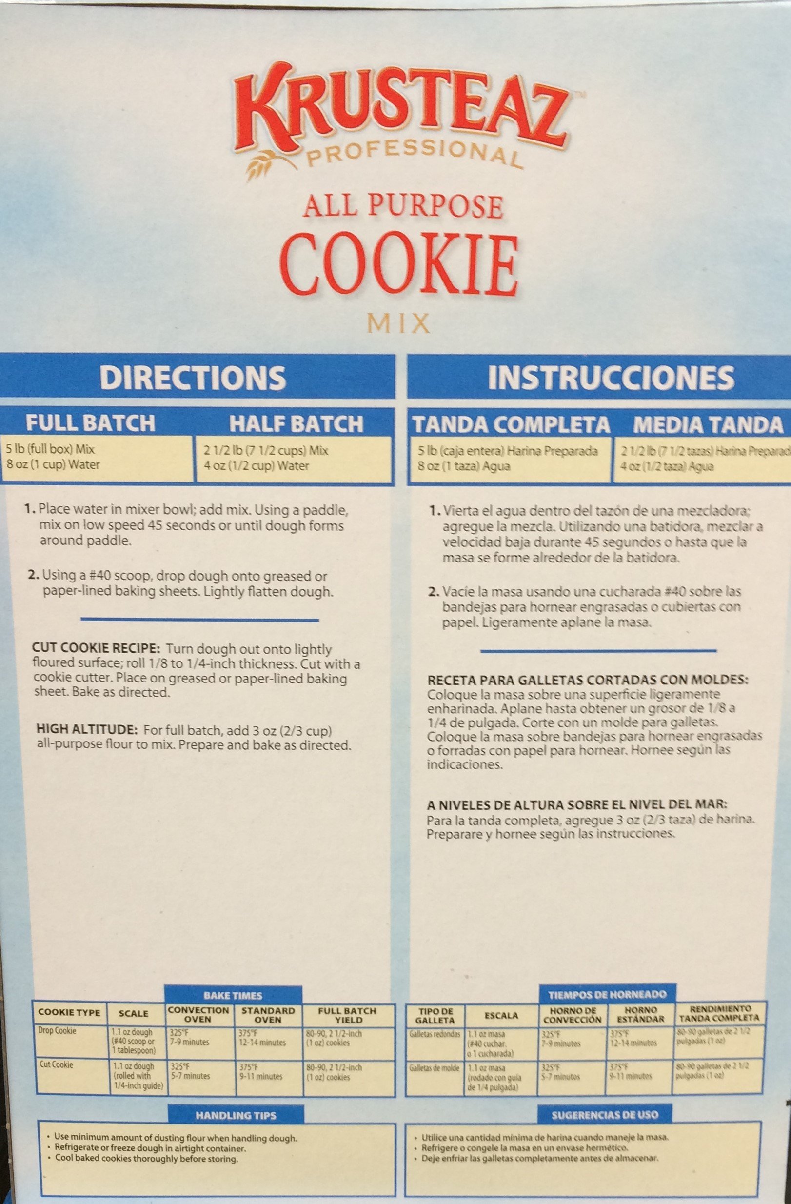 Amazon.com : Krusteaz All Purpose Cookie Mix, 5-Pounds : Grocery