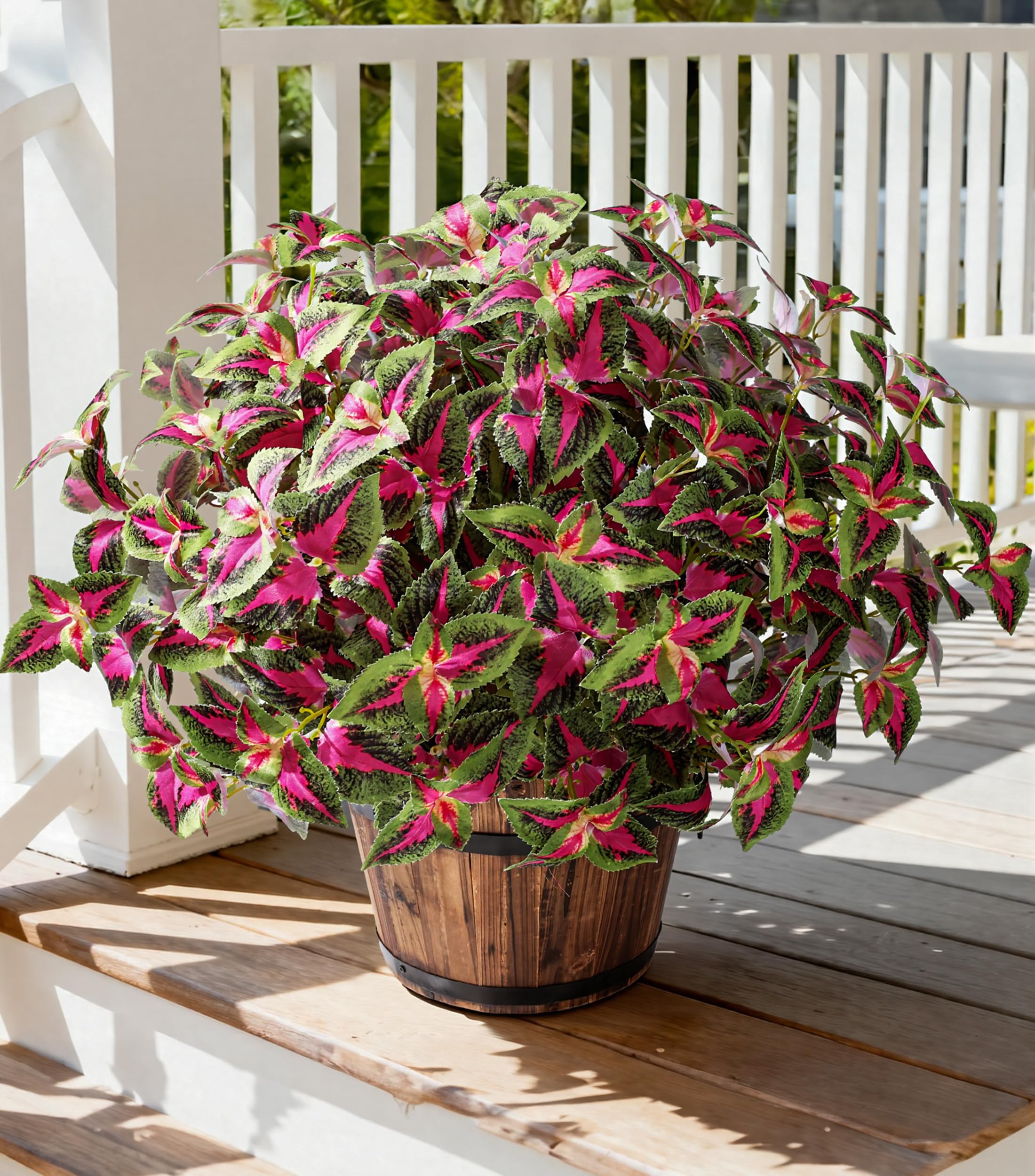 florisso Artificial Greenery 5 Pcs Faux Coleus