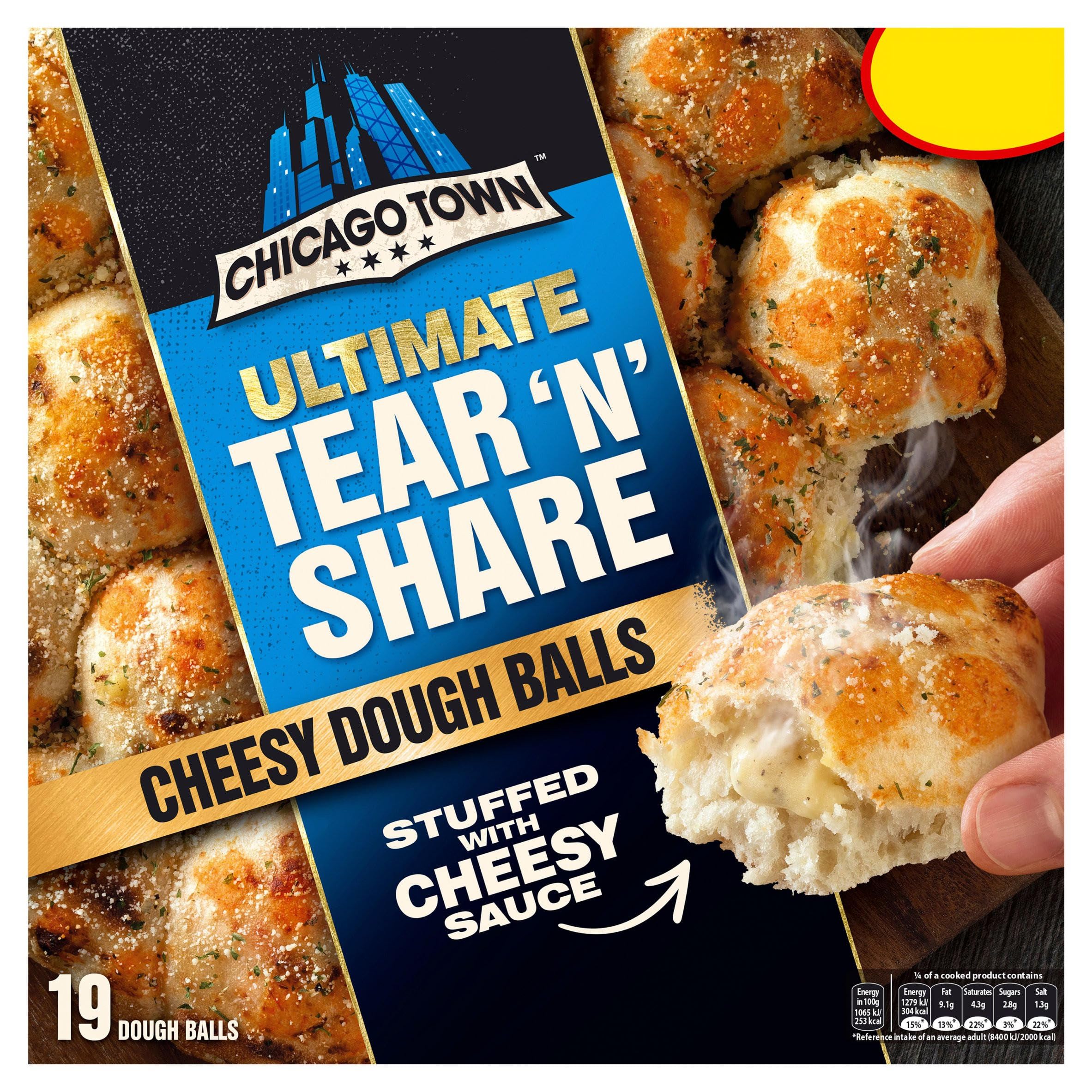 Chicago Town Ultimate Tear & Share Cheese Dough Balls 480g