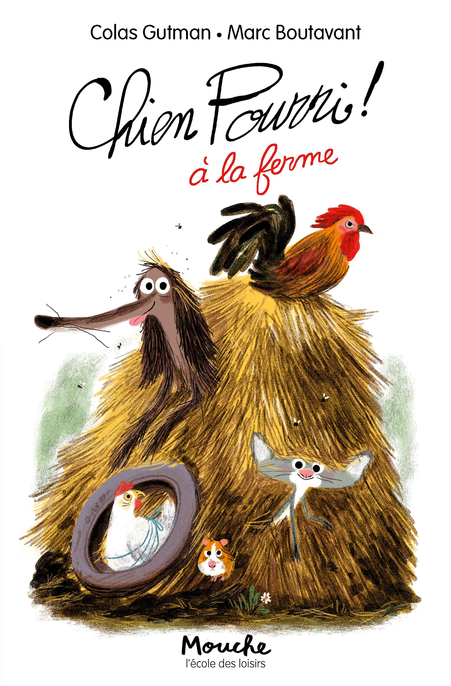 Chien Pourri a la ferme