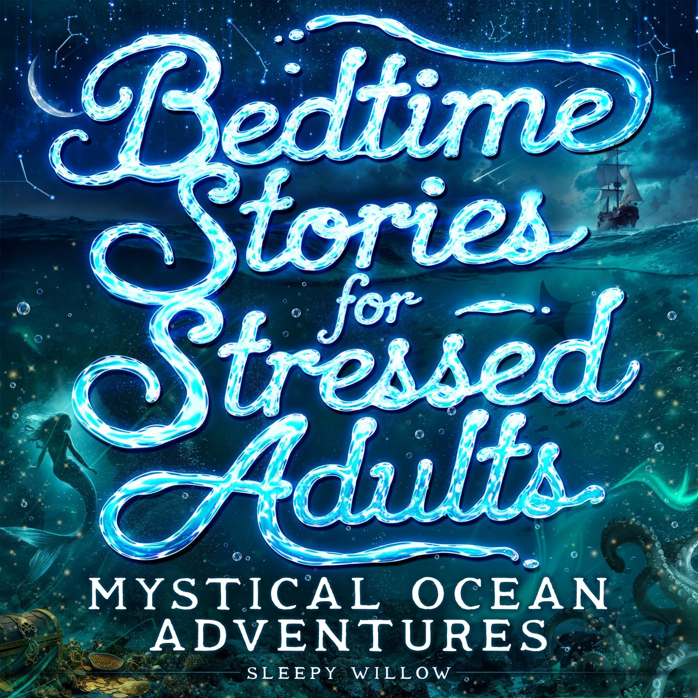 Cover art for Bedtime Stories for Stressed Adults: Mystical Ocean Adventures