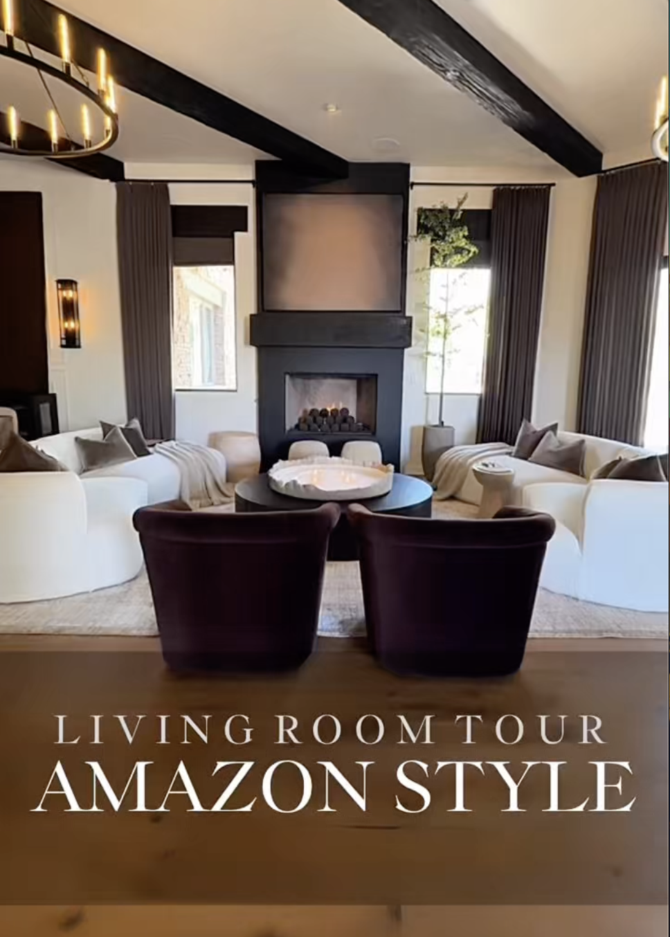 Watch Living Room Tour #founditonamazon #interiordesign on Amazon Live