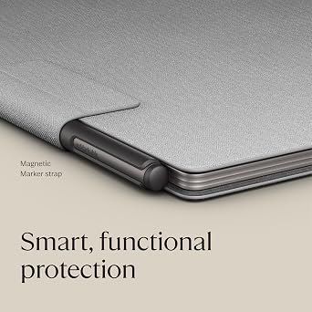 reMarkable Paper Pro Book Folio – Grey | Polymer Weave Book Folio for your 11.8'' reMarkable Paper Pro tablet, protective, lightweight tablet case