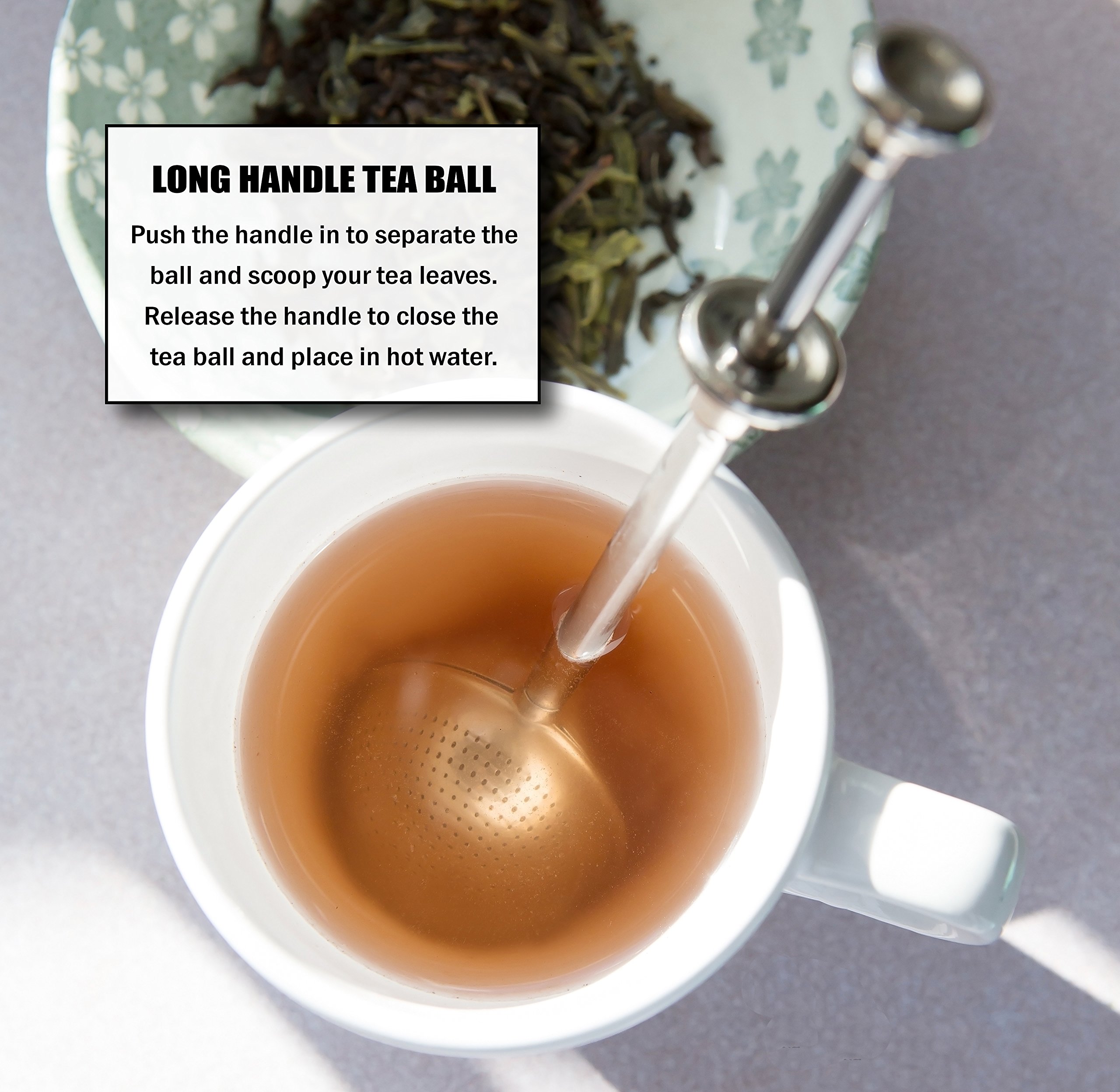 UEndure Tee-Ei Set mit 3 ultrafeinen losen Tee-Sieben, lebensmittelechter Edelstahl, perfekt für eine Tasse oder eine Teekanne, praktisch für die Arbeit oder auf Reisen.