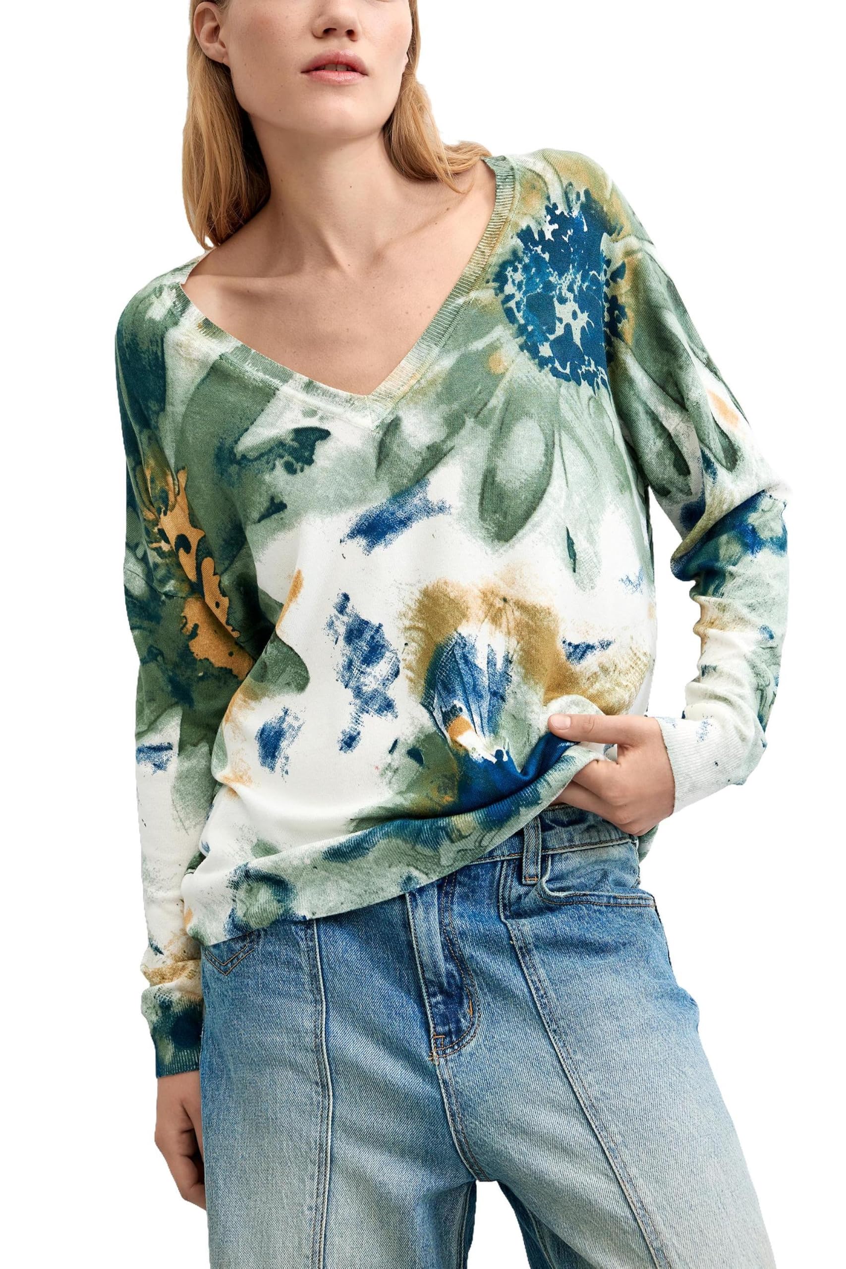 Desigual Bluza damska Jers_coldbotanic