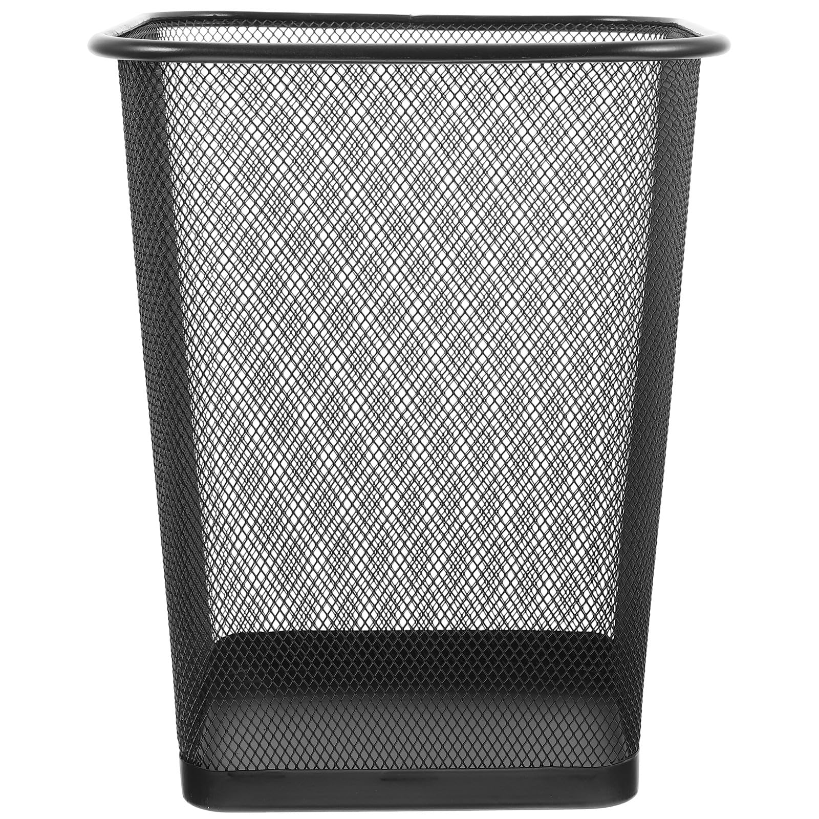 PLAFOPE Papelera de Alambre de Hierro Negra Malla Ventilada para Oficina