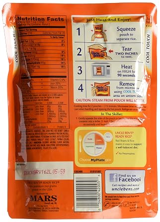Uncle Ben's, Ready Rice, Red Beans & Rice, 8.5oz (Pack of 6)