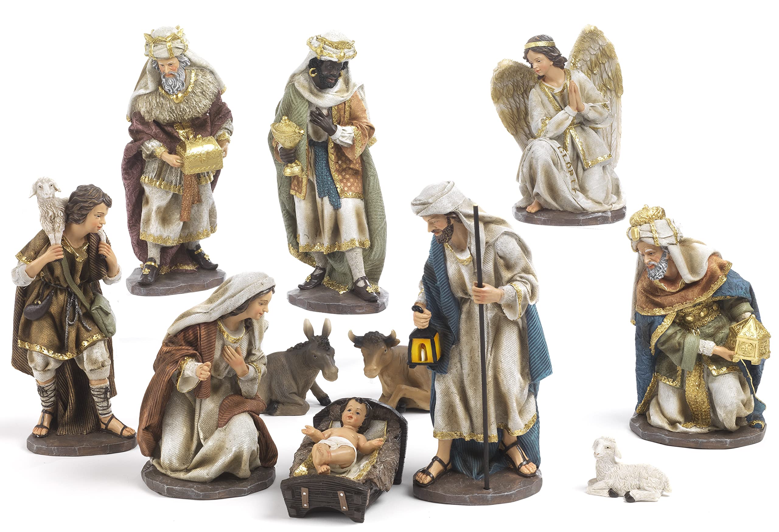 Santons Paben 7cm Santons Crèche Nativité Paben - 11 Sujets En Résine De 7cm Figurines Résine