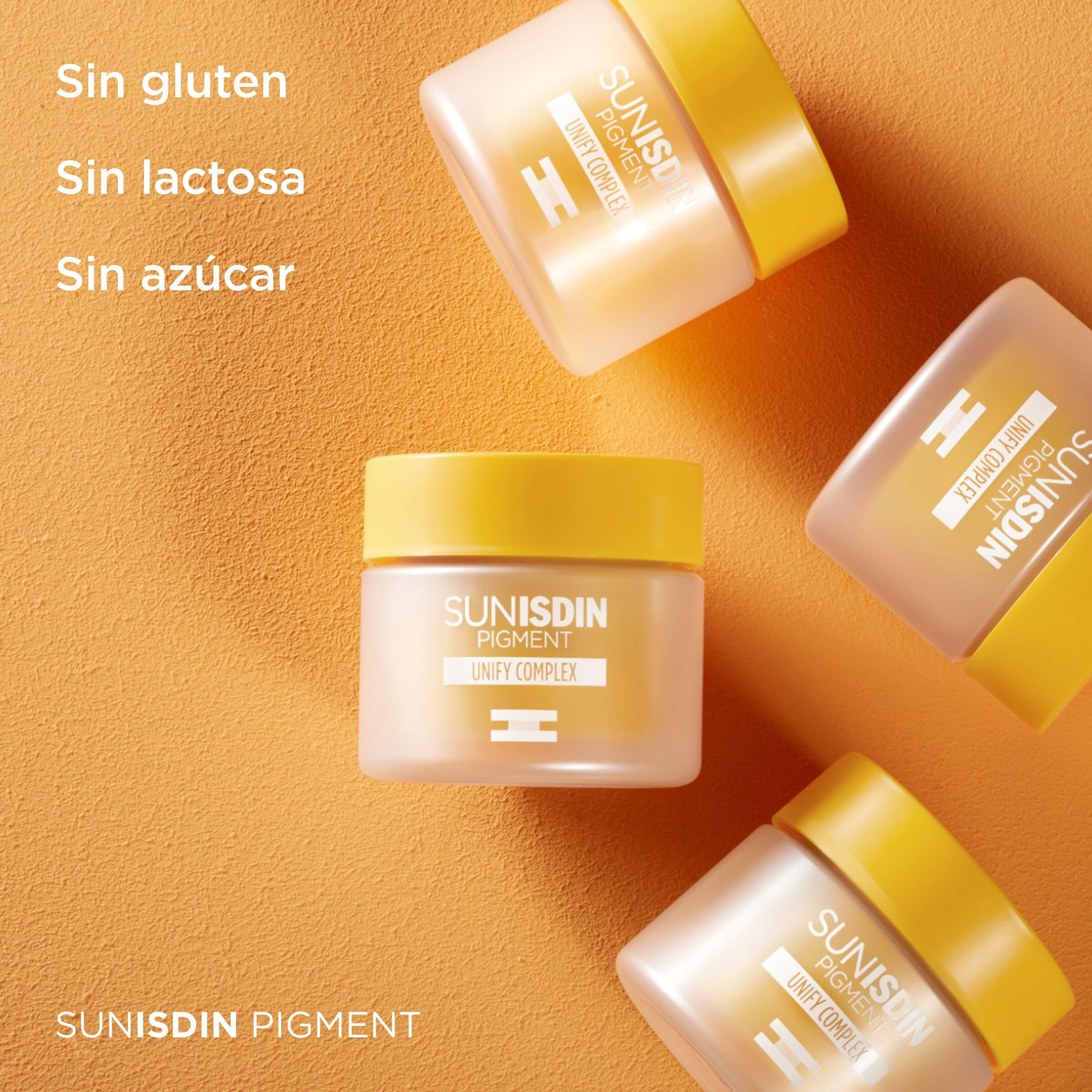 ISDIN SUNISDIN Pigment PACK DUPLO, Cápsulas Orales con Vitaminas, Complemento Alimenticio con Protección Celular contra el Daño Oxidativo del Sol, 60 Cápsulas