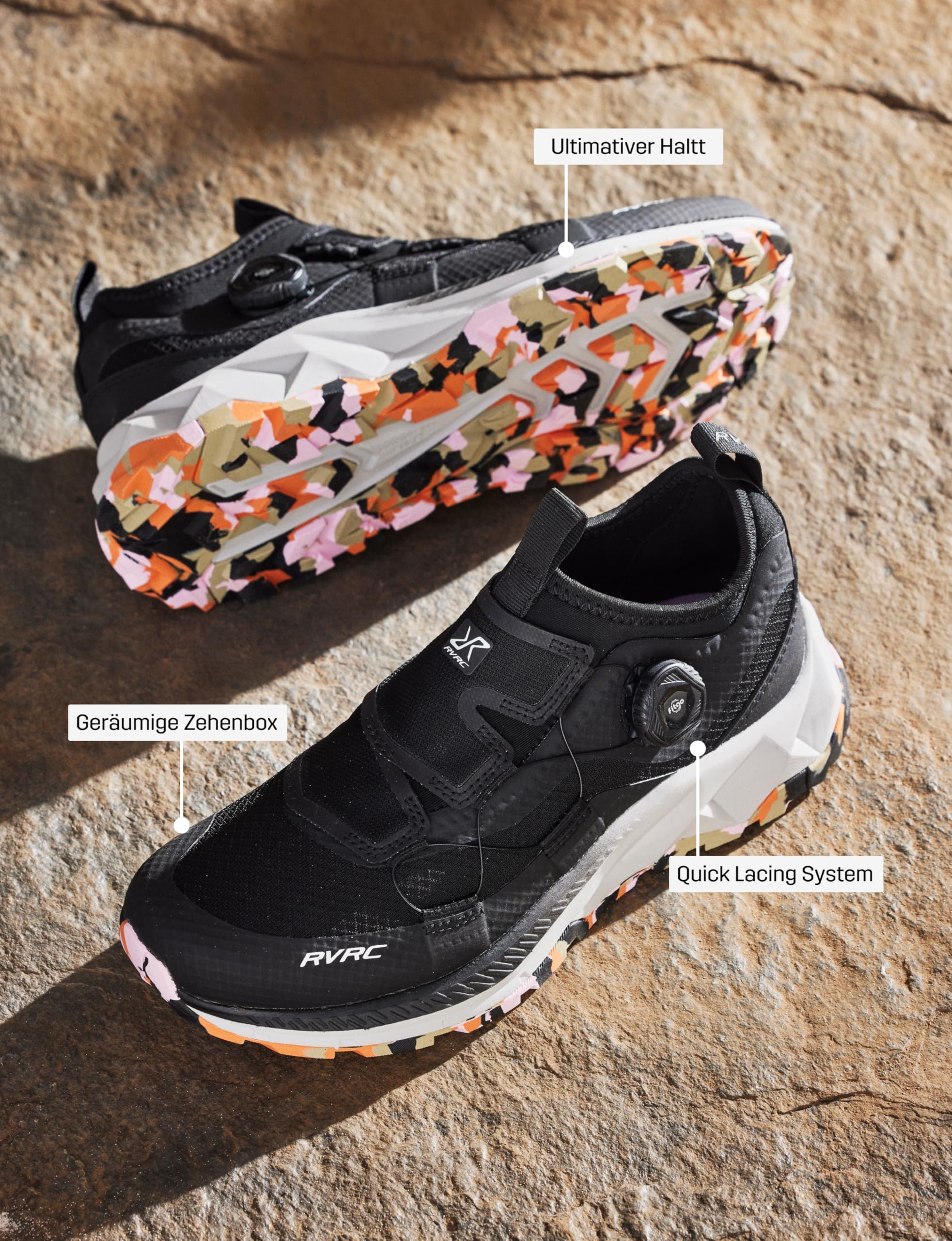 RevolutionRace Ease Walking Shoes für Damen, Wanderschuhe mit Fitgo-System