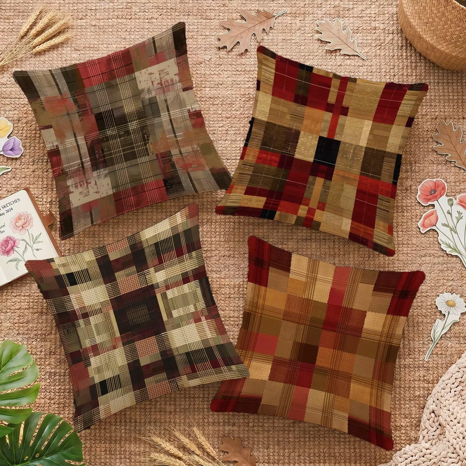 Housses de coussin pour canapé salon de jardin et fauteuil de chambre