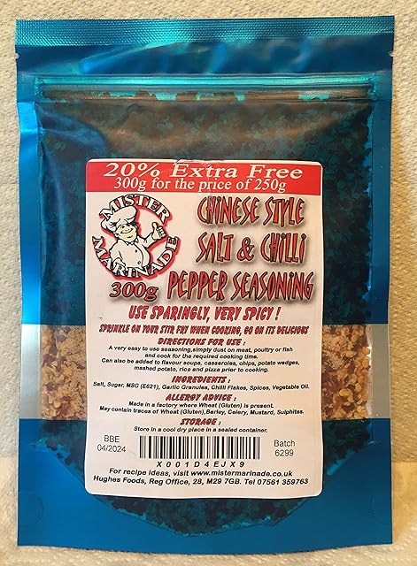 Mister Marinade Fakeaway Night In, Chinese Style Salt & Chilli Pepper Seasoning (300g sachet)