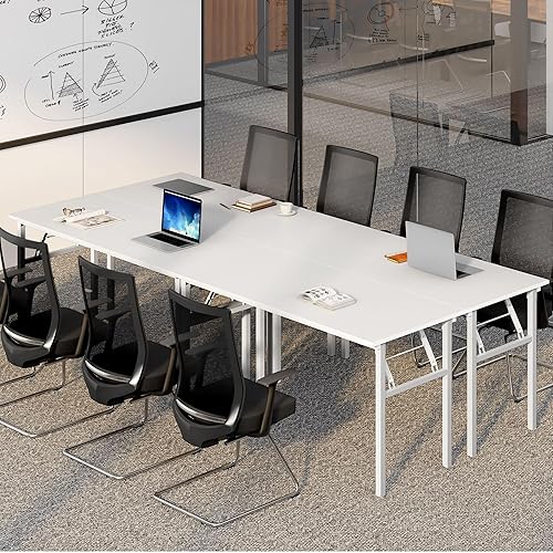 Miniatura 84 de Need AC5FB - Escritorio plegable para computadora y oficina en casa, moderno, no requiere montaje, color marrón rústico y marco negro, 39 3/8 in