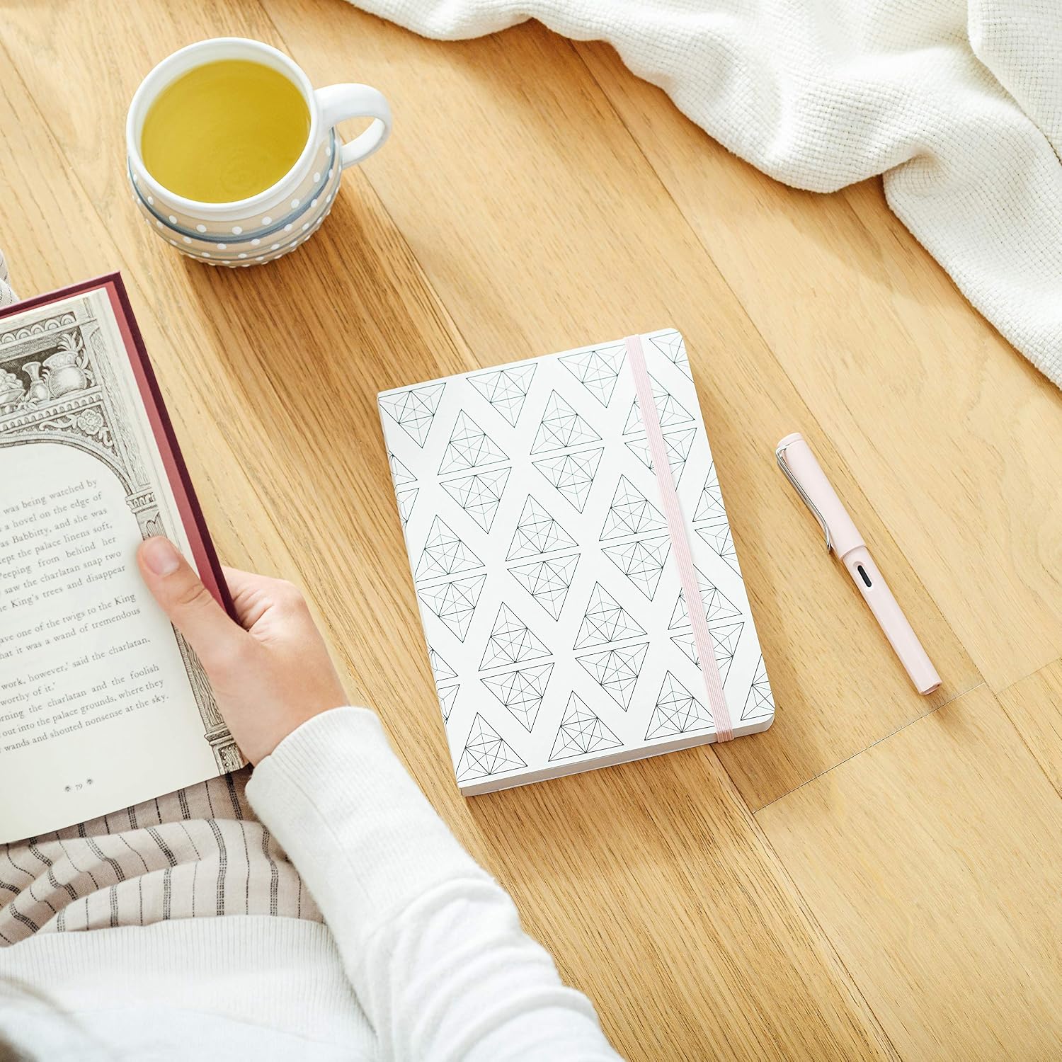 Tabitha Wilde Diary A5 Notebook Lined with Pocket 240 Pages Softcover Journal (Wireframe)