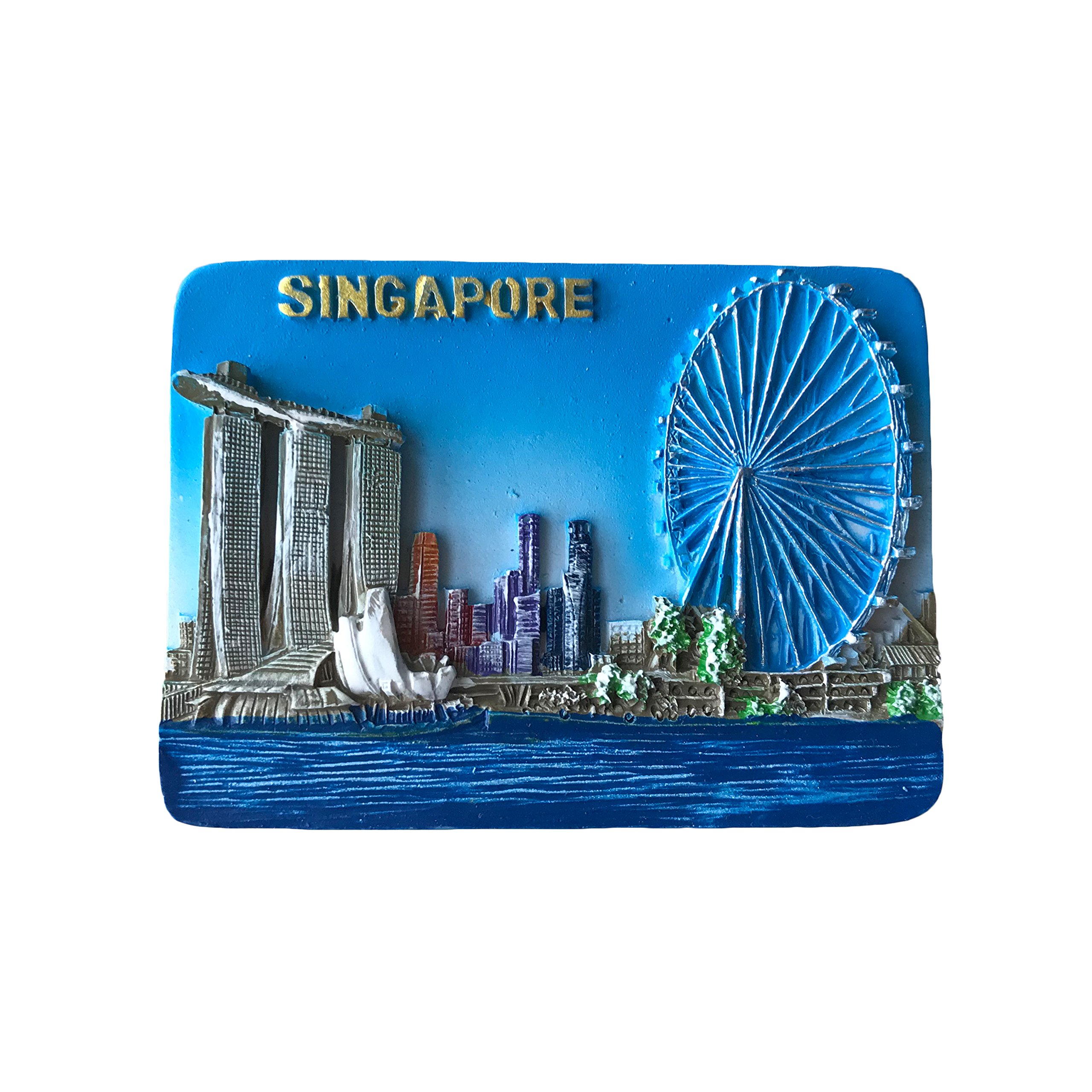 3D Singapore Fridge Magnet Tourist Sticker Souvenirs,Singapore Refrigerator Magnet Home Kitchen Decoration